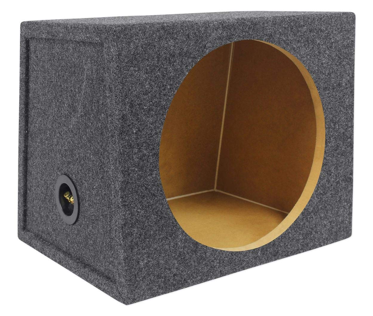 Rockville RHB12 12 Sealed Hatchback Car Sub Enclosure Box 0.92 Cu Ft, Durable 3/4 MDF, Compact Design for Deep Bass in Car Audio