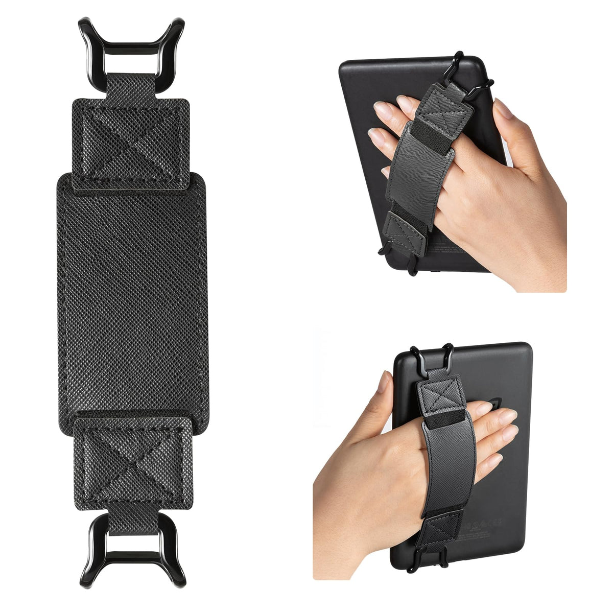 Cobak Secure Hand Strap For Kindle And Tablets - Versatile And Lightweight Finger Grip Holder For 6-7.5'' Kindle/Kobo/Voyaga/Len