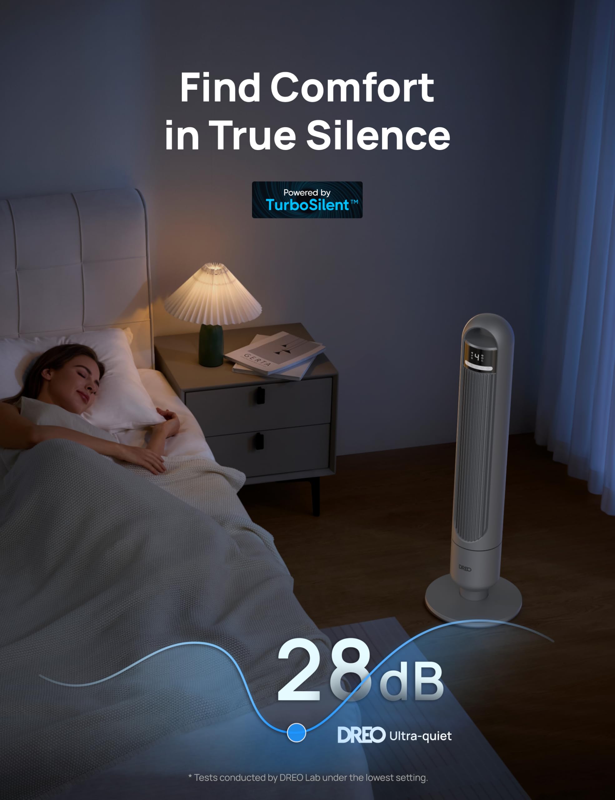 Dreo Tower Fan For Bedroom, 90 Oscillating Fan, Standing Fan With 3 Modes, 4 Speeds, 8H Timer Cooling Fans For Home, Living Room