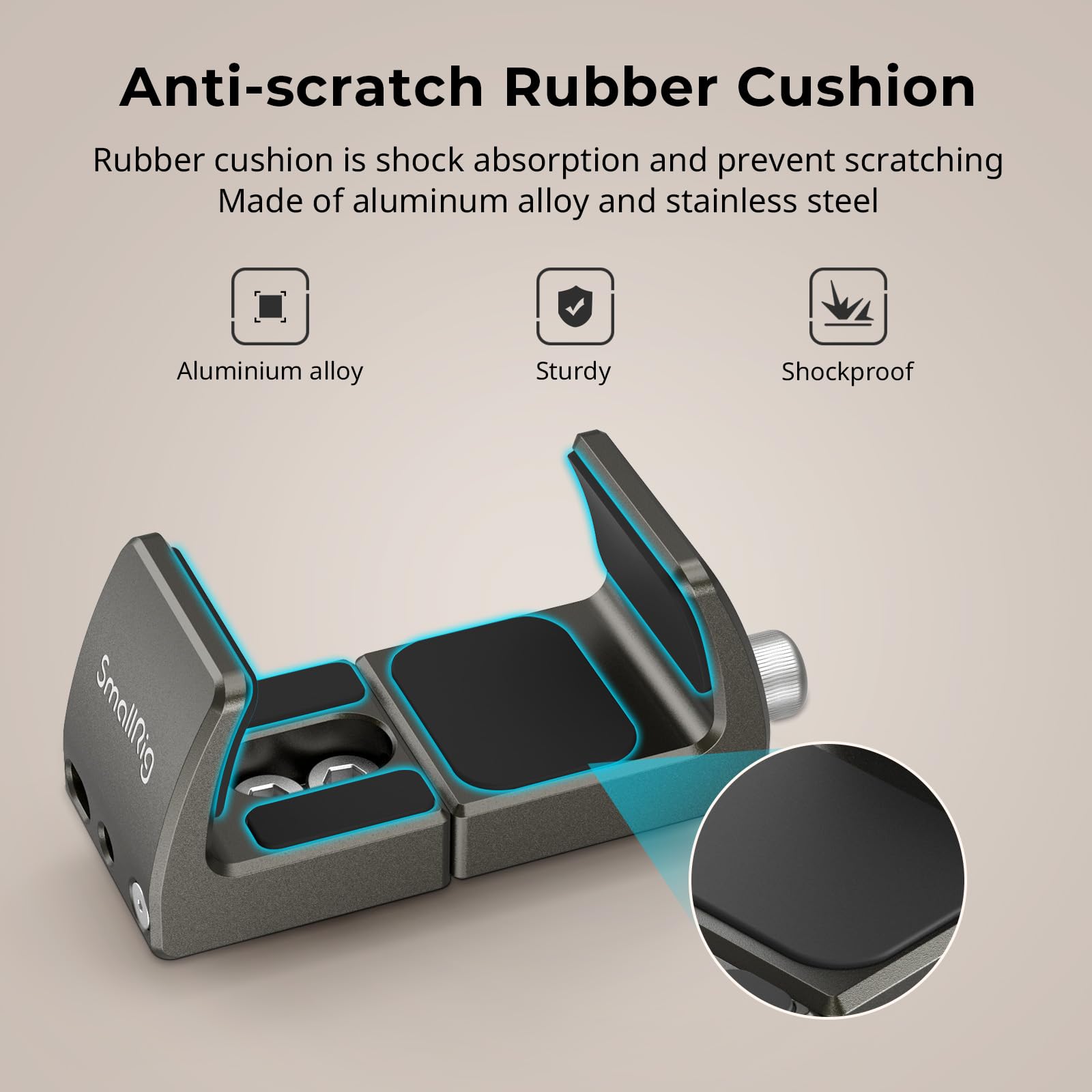 Smallrig Power Bank Holder, Power Bank Clamp Mount For Camera, Compatible With Width Range 2.1'' 3.3'' And Thickness Range 0.6''