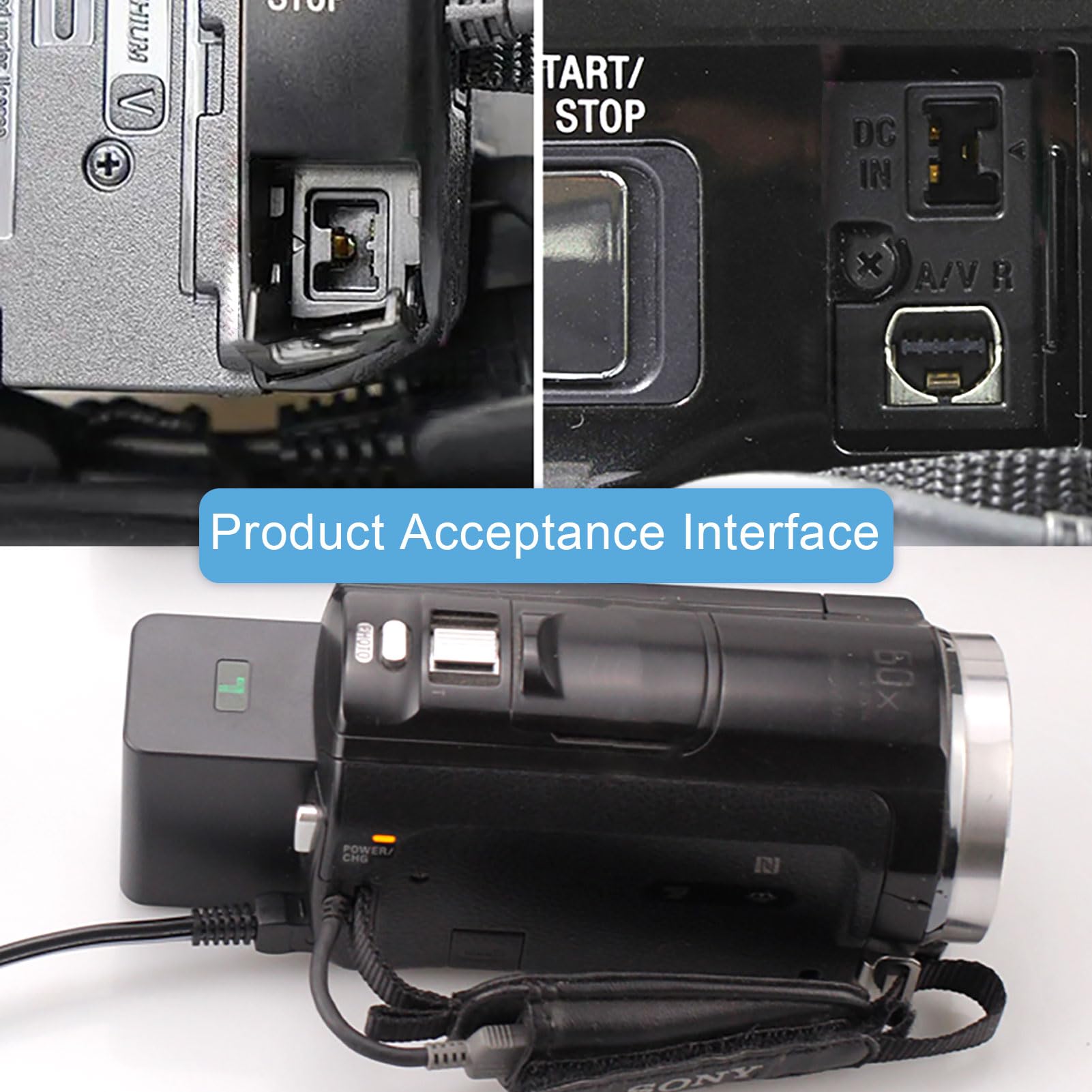 F1Tp Ac L200 Ac Power Adapter For Sony Handycam Charger Dcr Series Dcr Sx40, Dcr Sx41,Dcr Sx44,Dcr  Sx45,Dcr Sx60,Dcr Sx63,Dcr Sx65,Sx83,Sx85,Dcr Sr42,Dcr Sr45,Dcr Sr46,Dcr Sr47,Dcr Sr68