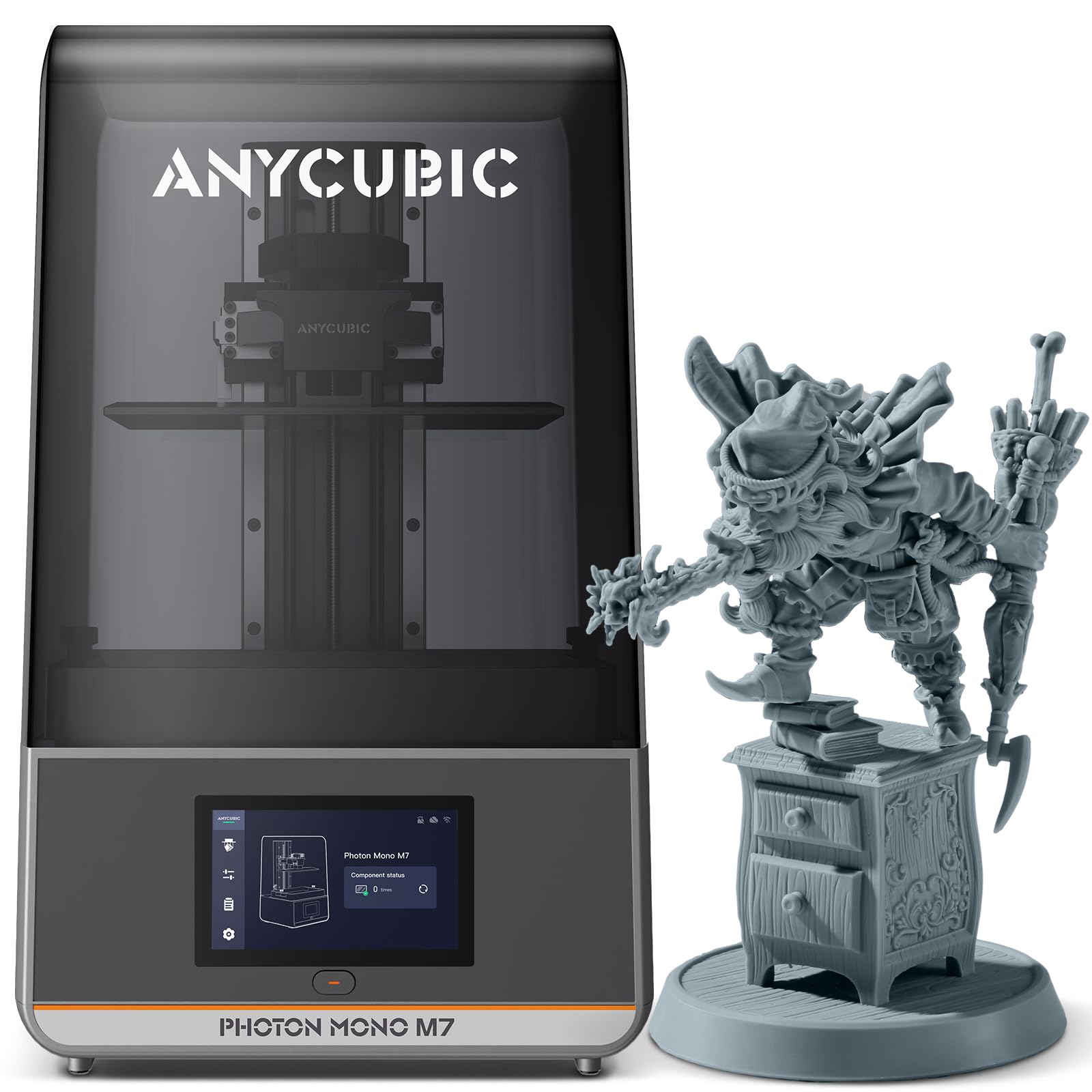 ANYCUBIC Photon Mono M7 Resin 3D Printer, 10.1 inch 14K HD Screen with COB LighTurbo 3.0 System, 150mm/h Fast Printing, Intellig