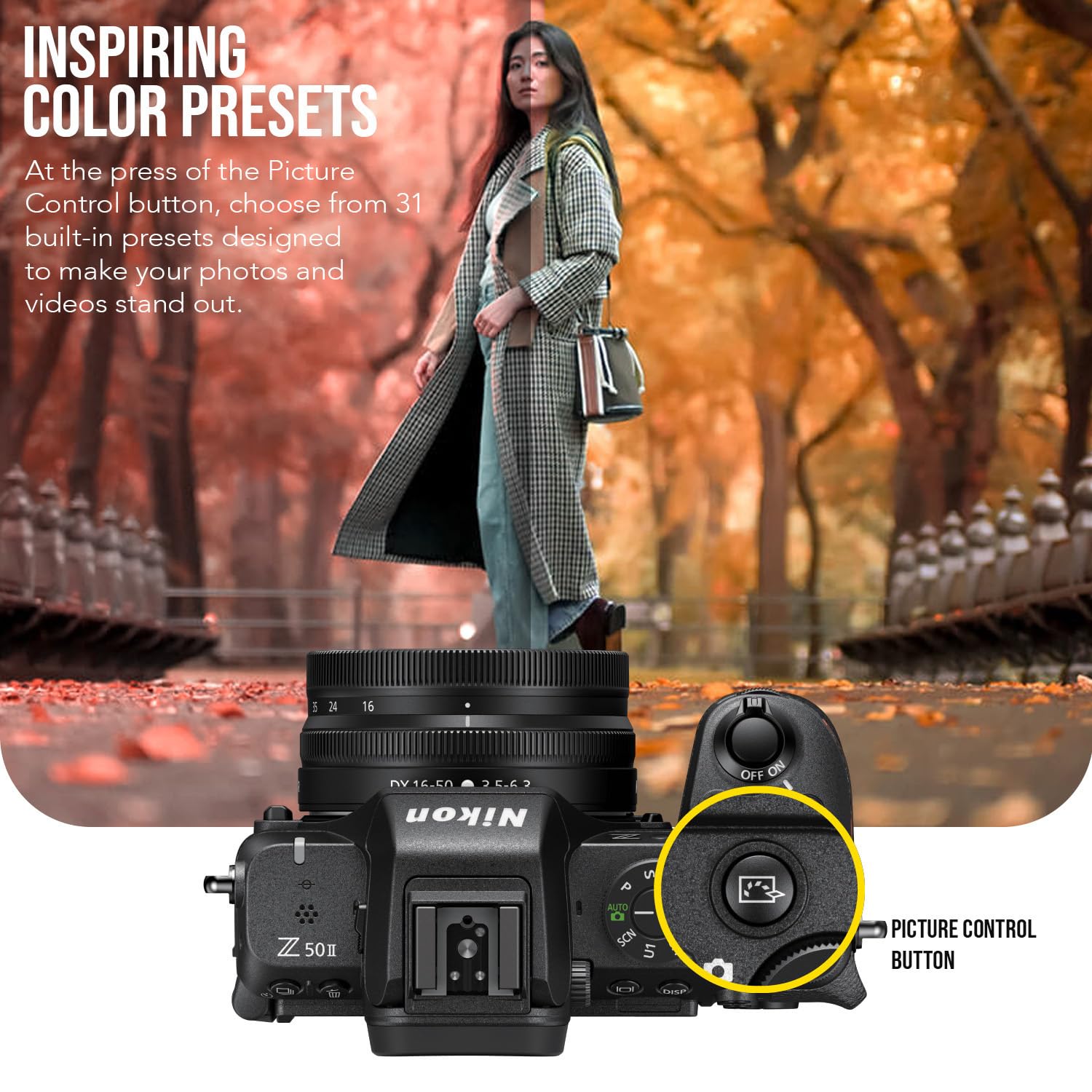 Nikon Z50 Ii 20.9 Mp Dx-Format Lightweight And Compact Mirrorless Camera With 16-50Mm Lens Bundle With Nikon Ftz Ii Mount Adapte