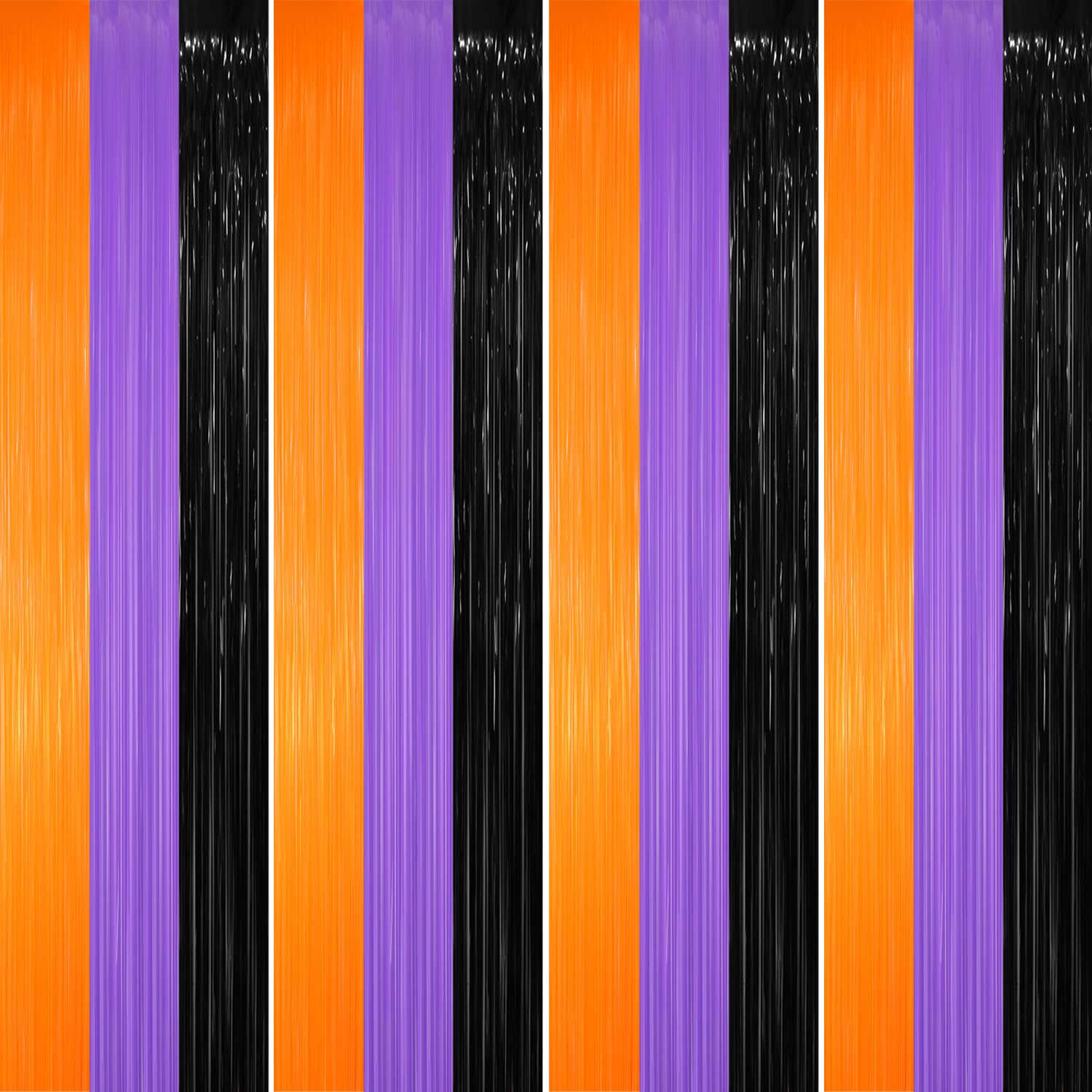 Goer 3.2 Ft X 8.2 Ft Metallic Tinsel Foil Fringe Party Backdrop For Halloween Birthday Graduation New Year'S Party Decorations(4