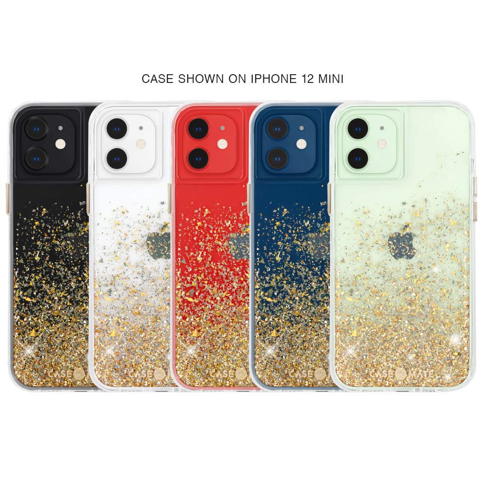 Case Mate   Twinkle Ombre   Case For Iphone 12 Mini (5G)   10 Ft Drop Protection   5.4 Inch   Gold