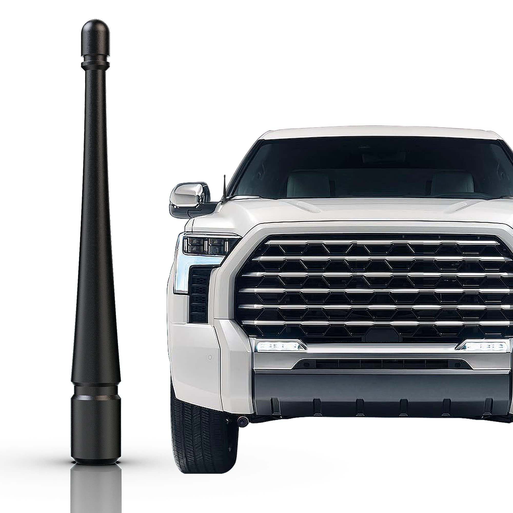 Aftid   4 Inch Aluminum Short Antenna Compatible With Tundra 1999 2024 | Tacoma 1995 2016