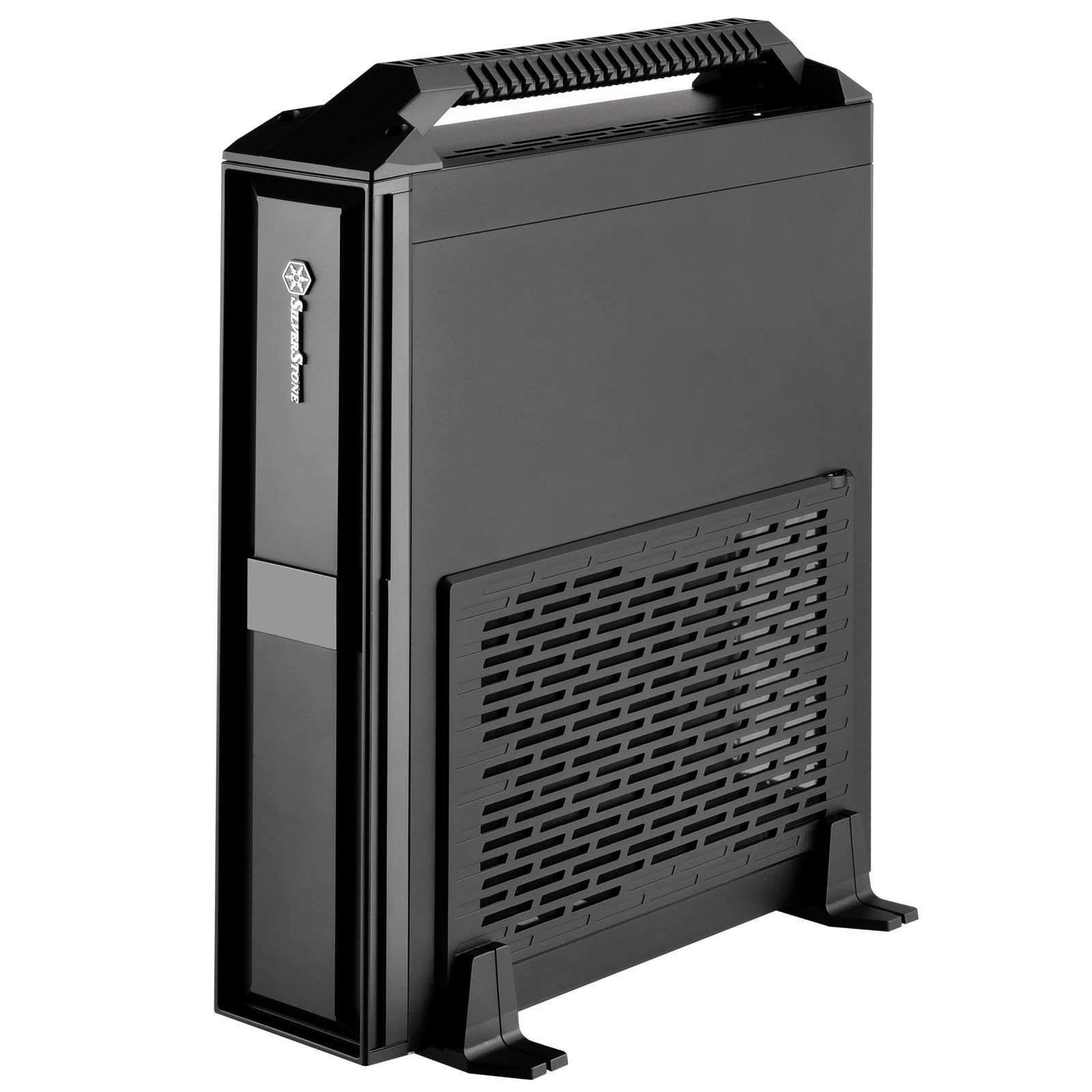 Silverstone Technology Mini Itx Slim Small Form Factor Computer Case With Handle Ml08B H