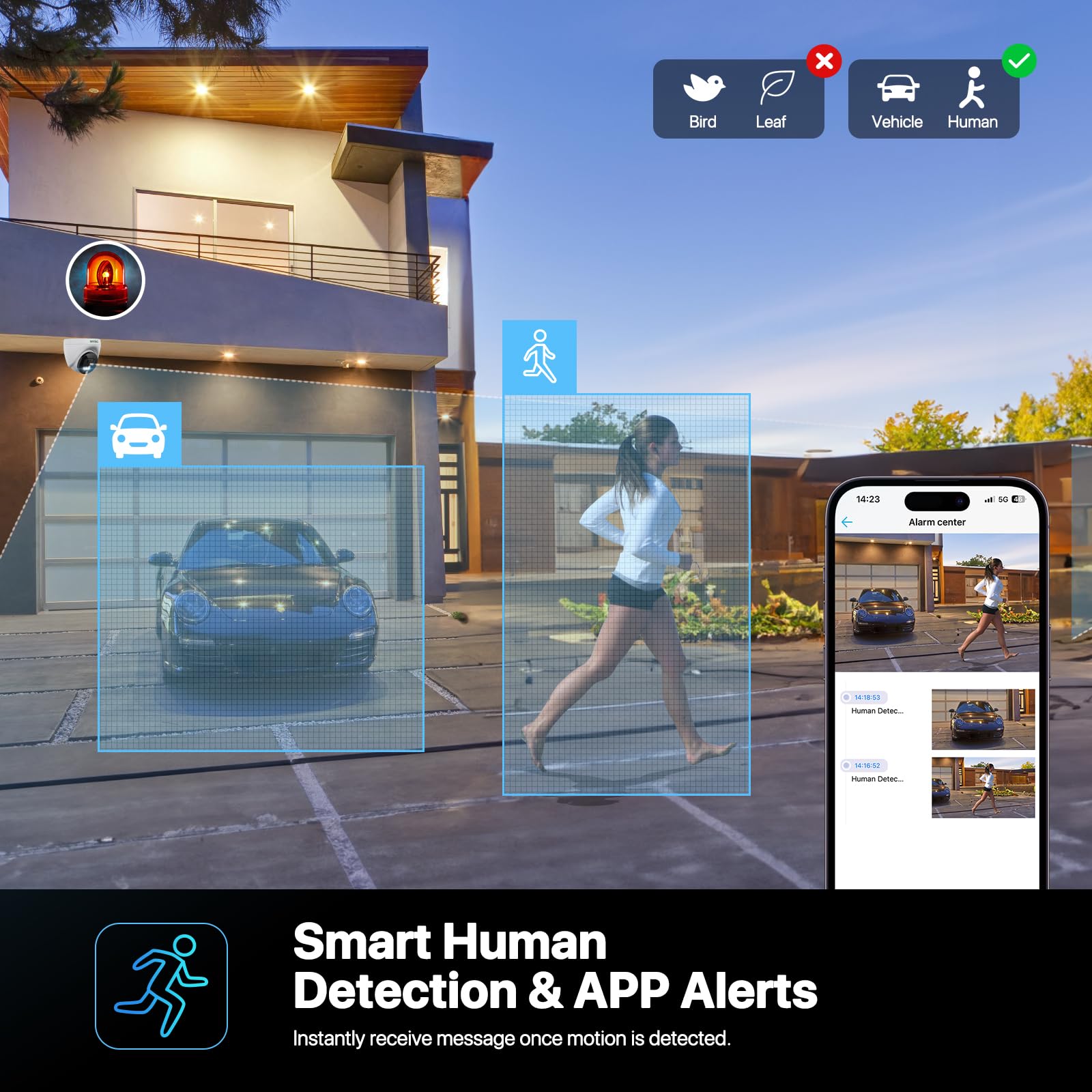 Sv3C 4K Poe Camera Outdoor, Ip Dome Wired Security Indoor Camera With Human/Vehicle Detection, 8Mp Hd Color Night Vision, Two Wa