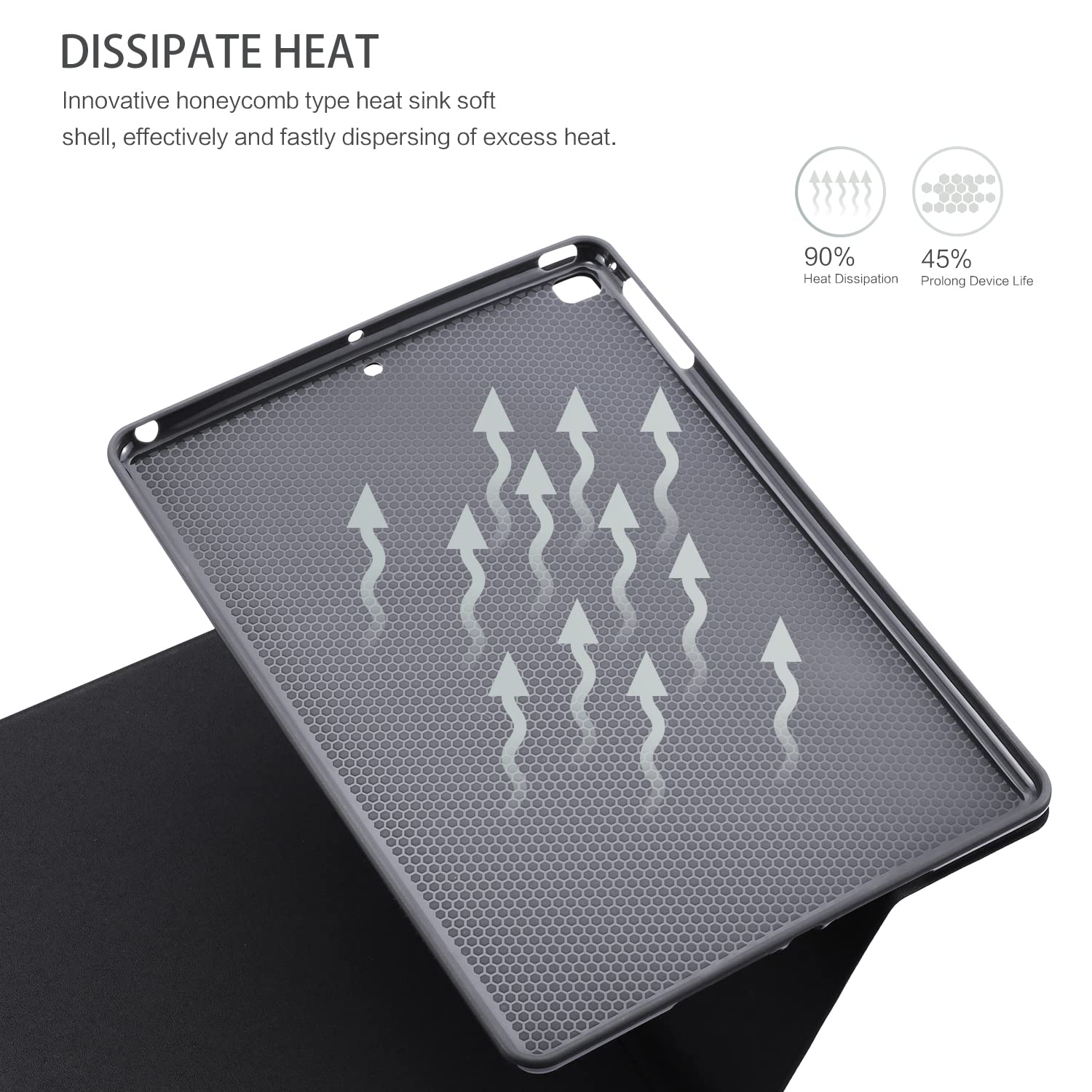 Emogins Ipad Air 2 Case, 9.7 Inch Case Protective Cover For Apple 5Th/6Th Generation, Multi Angle Viewing With Adjustable Stand