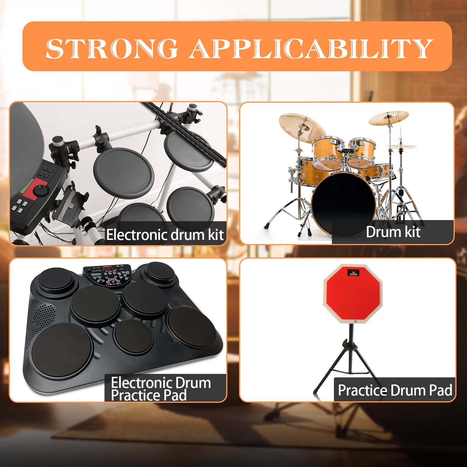 Drum Sticks 5A Drumstick 1 Pack Carbon Fiber Drumsticks