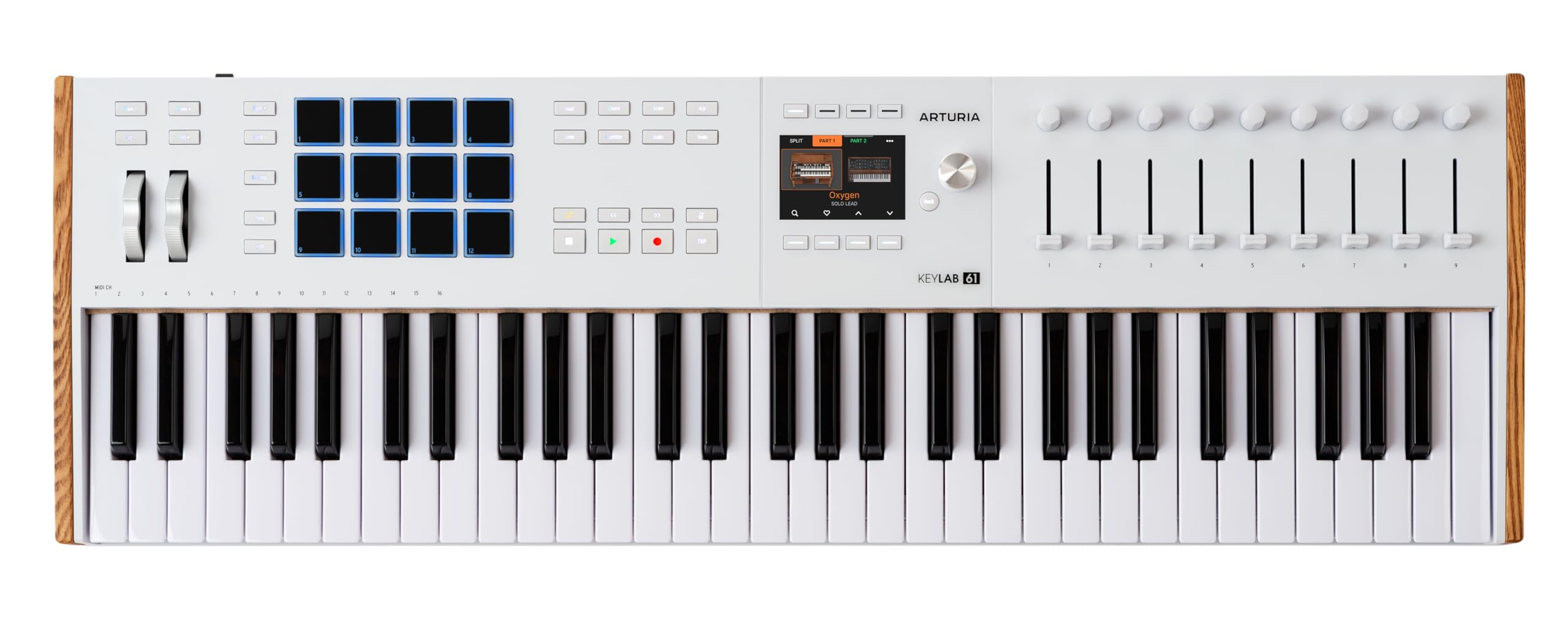 Arturia KeyLab 61 mk3 White - 61 Key USB MIDI Keyboard Controller with Analog Lab Pro Software Included