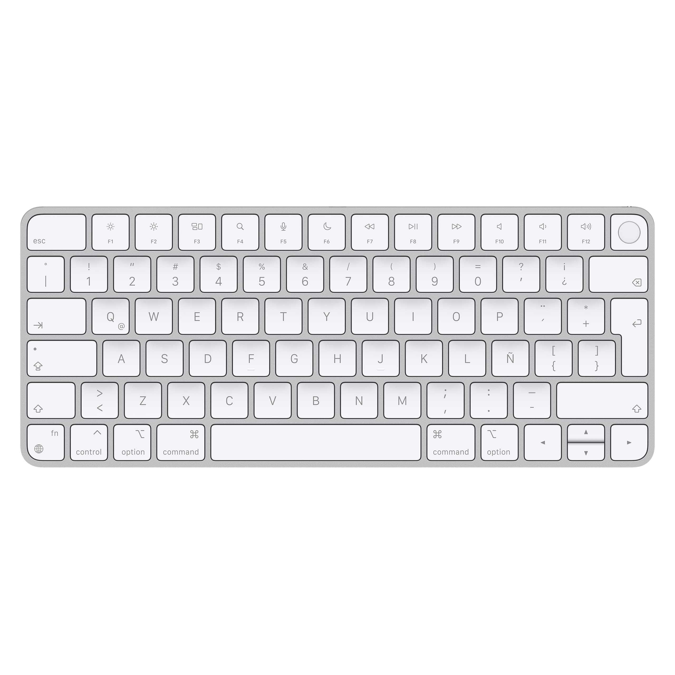 Apple Magic Keyboard with Touch ID: Wireless, Bluetooth, Rechargeable. Works with Mac Computers with Apple Silicon; Spanish (Lat