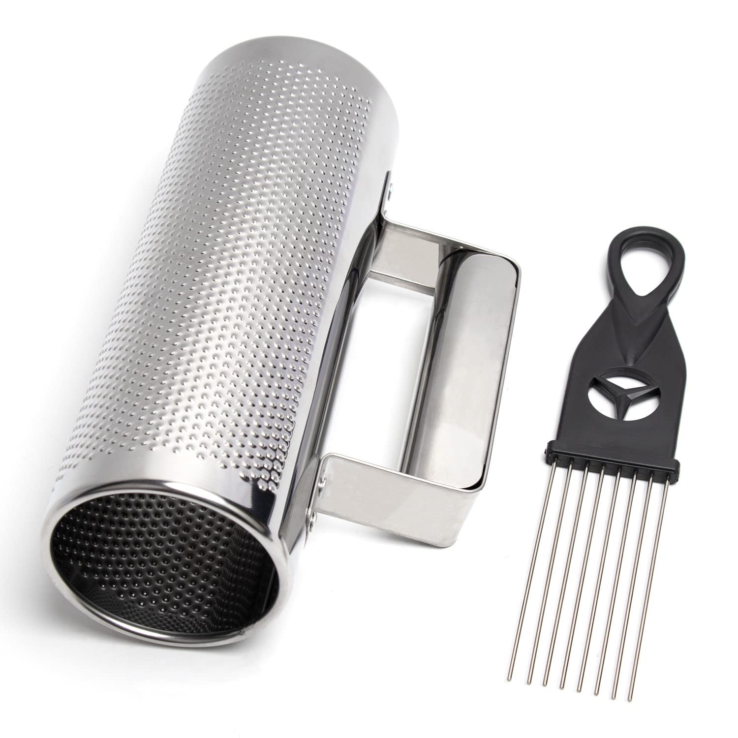 Mowind Metal Guiro Stainless Steel Hand Percussion Musical Instruments With Scraper 8 3