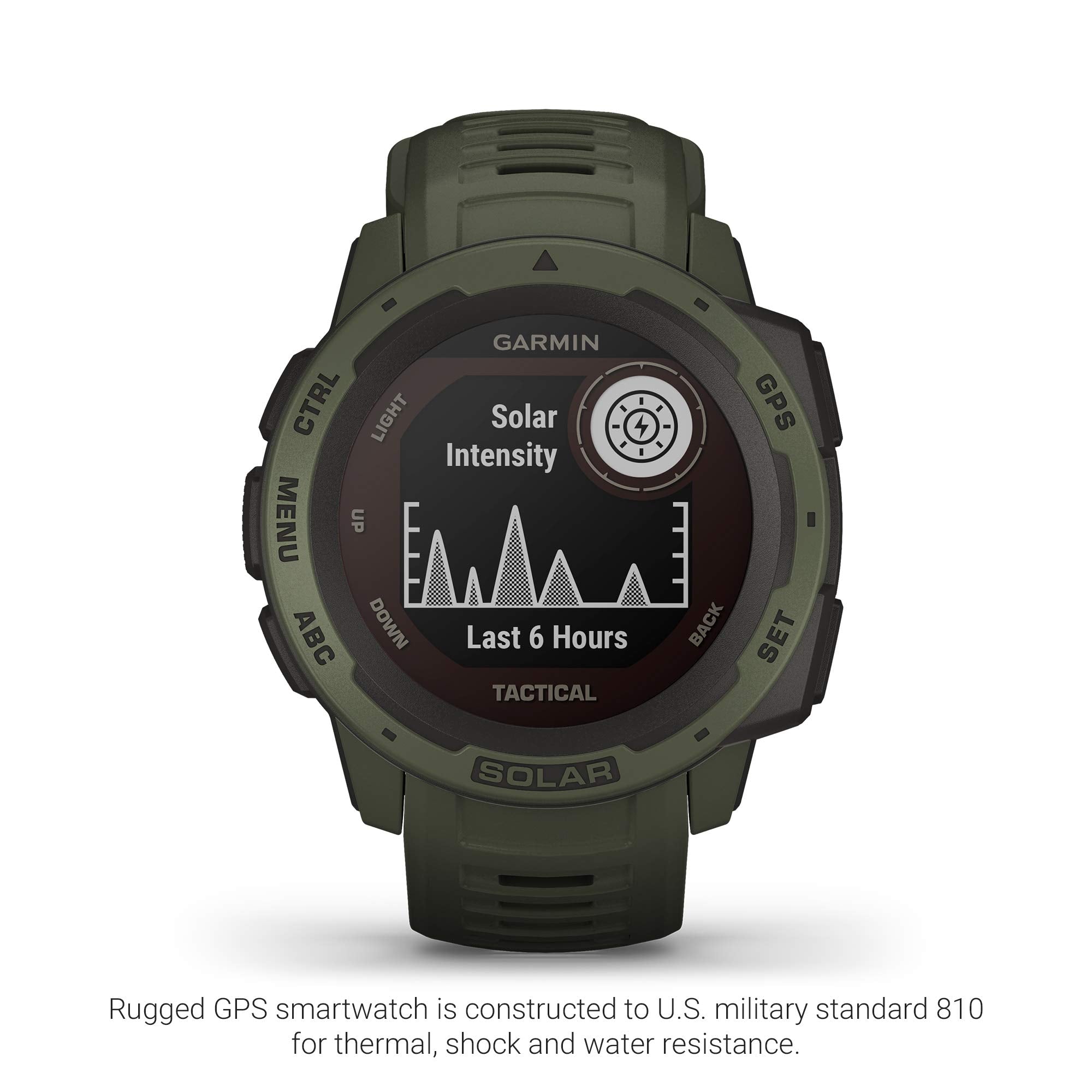 Garmin Instinct, Rugged Outdoor Smartwatch With Solar Charging Capabilities And Tactical Features, Built-In Sports Apps And Heal