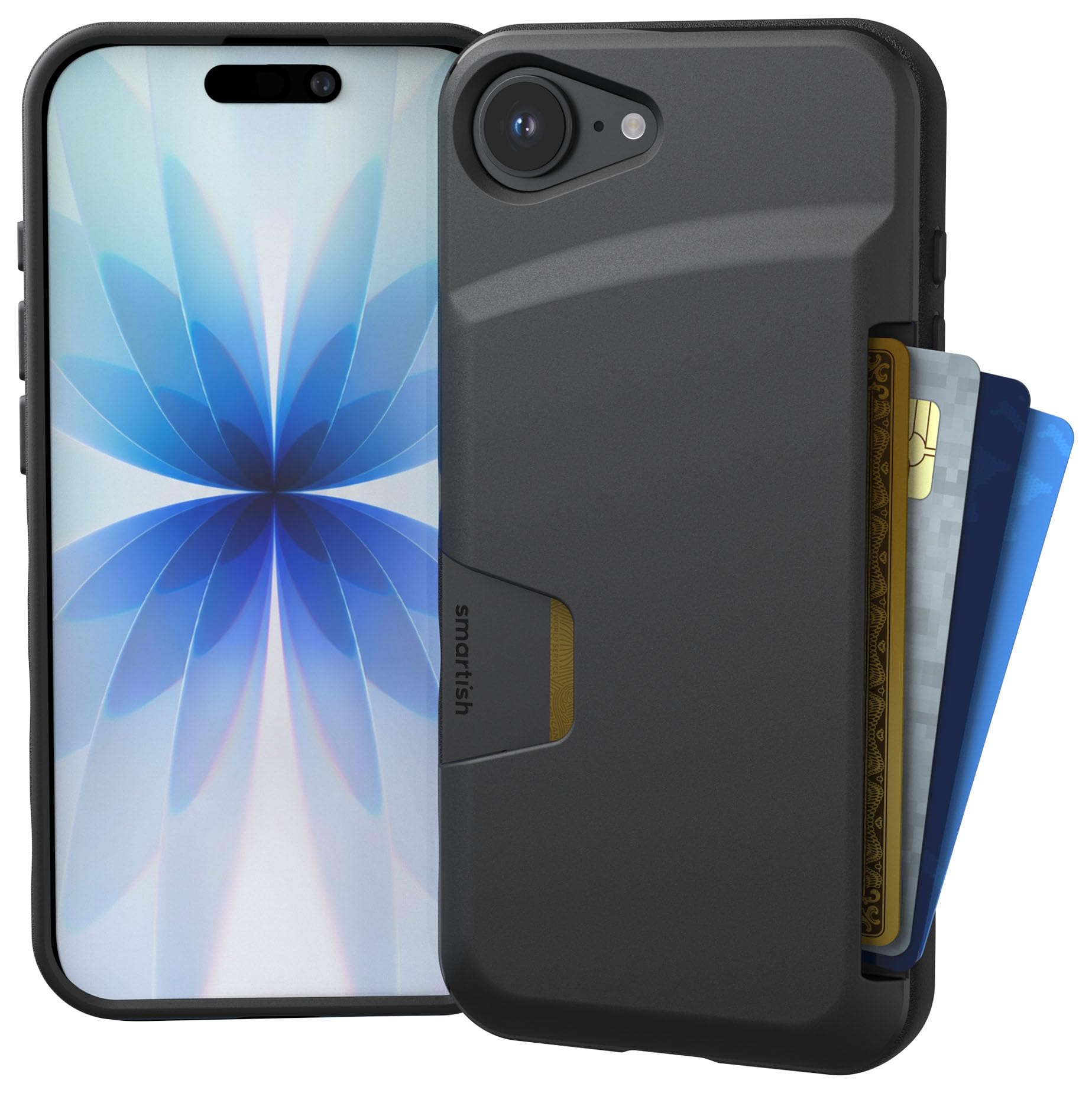 Smartish iPhone 16e Wallet Case - Wallet Slayer Vol. 1 [Slim + Protective] Credit Card Holder - Drop Tested Hidden Flip Card Slo