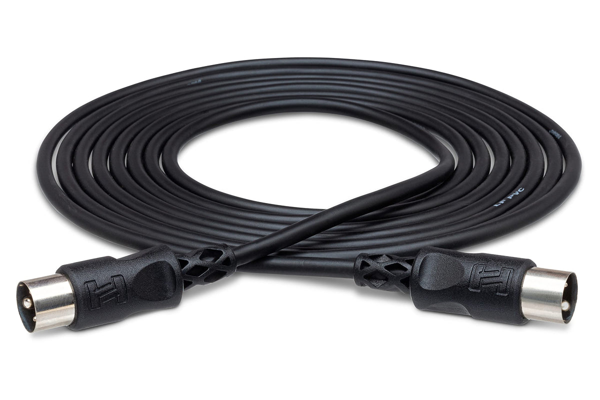 Hosa Mid 310Bk 5 Pin Din To 5 Pin Din Midi Cable, 10 Feet
