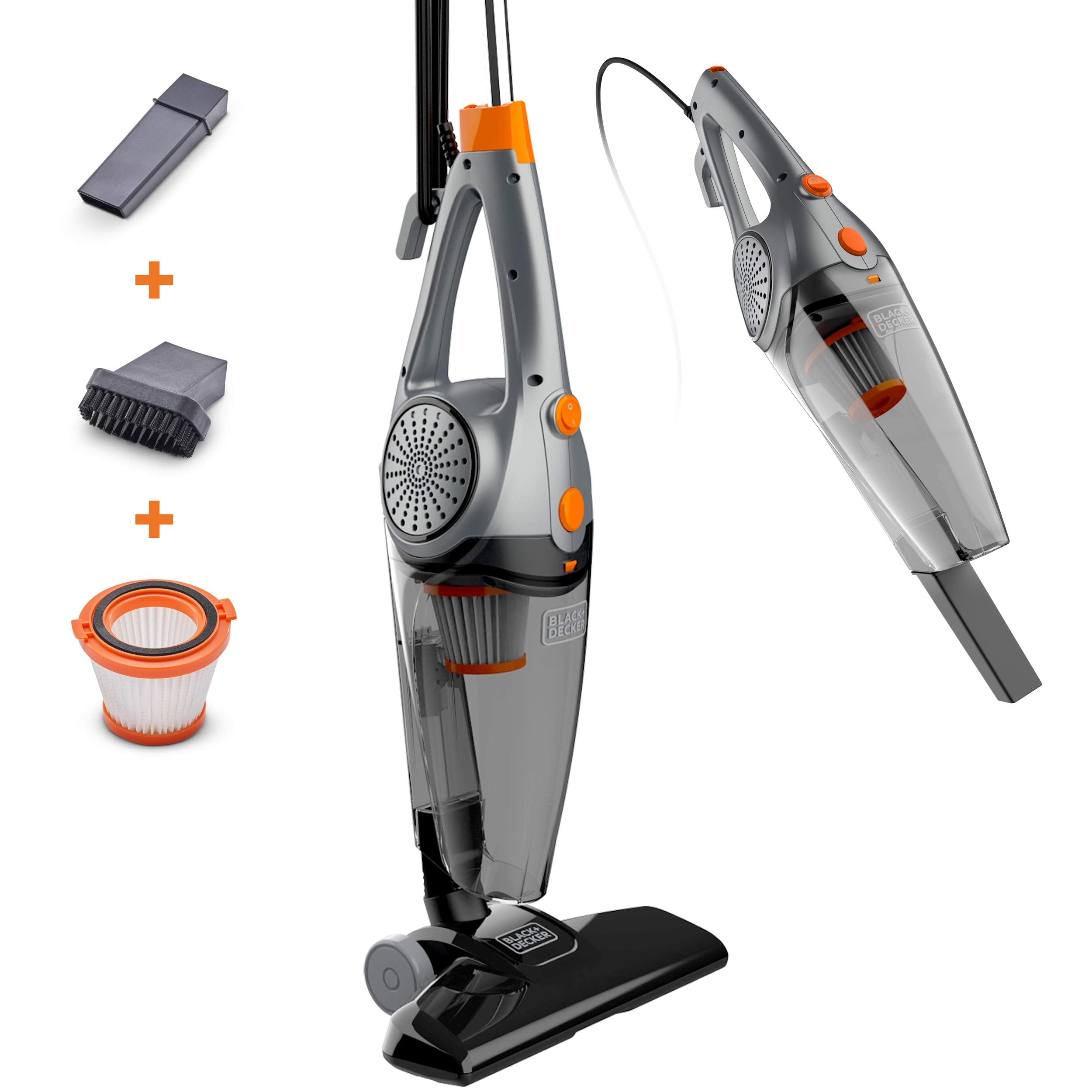Black+Decker Bdxhhv005G 3 In 1 Vacuum, Gray