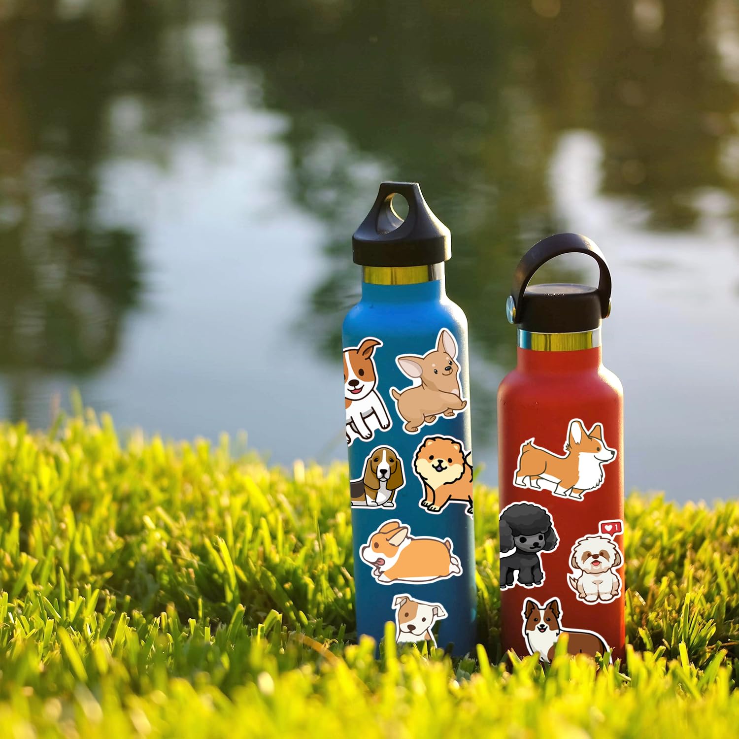 200 Pcs Cute Dog Stickers, Puppy Stickers Waterproof Vinyl Gifts For Laptop Guitar Water Bottle Luggage Bike Teens Adults Kids B