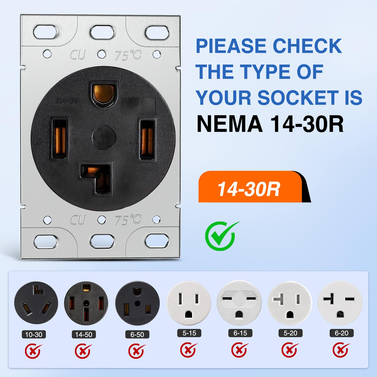 Nilight 15Ft Ev Dryer Extension Cord 4 Prong 30 Amp Nema 14 30P 14 30R Old Dryer Extension Cable Heavy Duty 10 Gauge Pure Copper