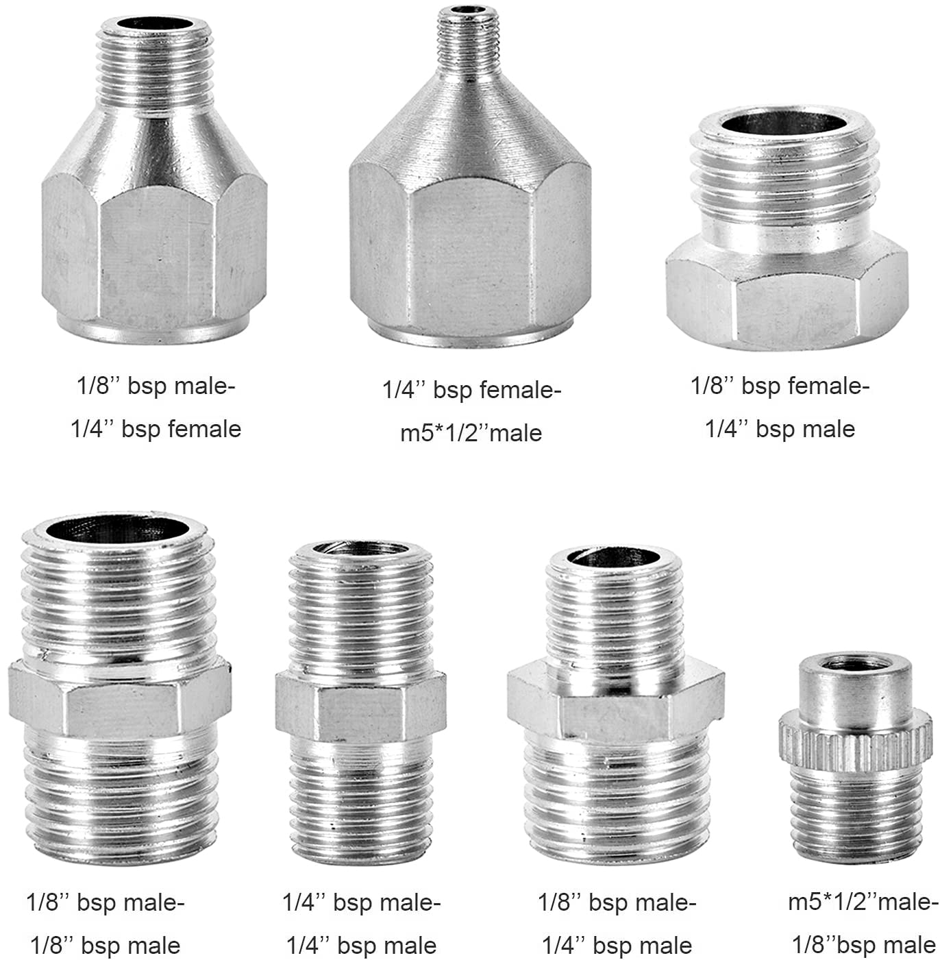 16Pcs Airbrush Adapter Set Includes 12Pcs Airbrush Adapter Kit Fitting Quick Release Disconnect Fitting Connector,Airbrush Hose