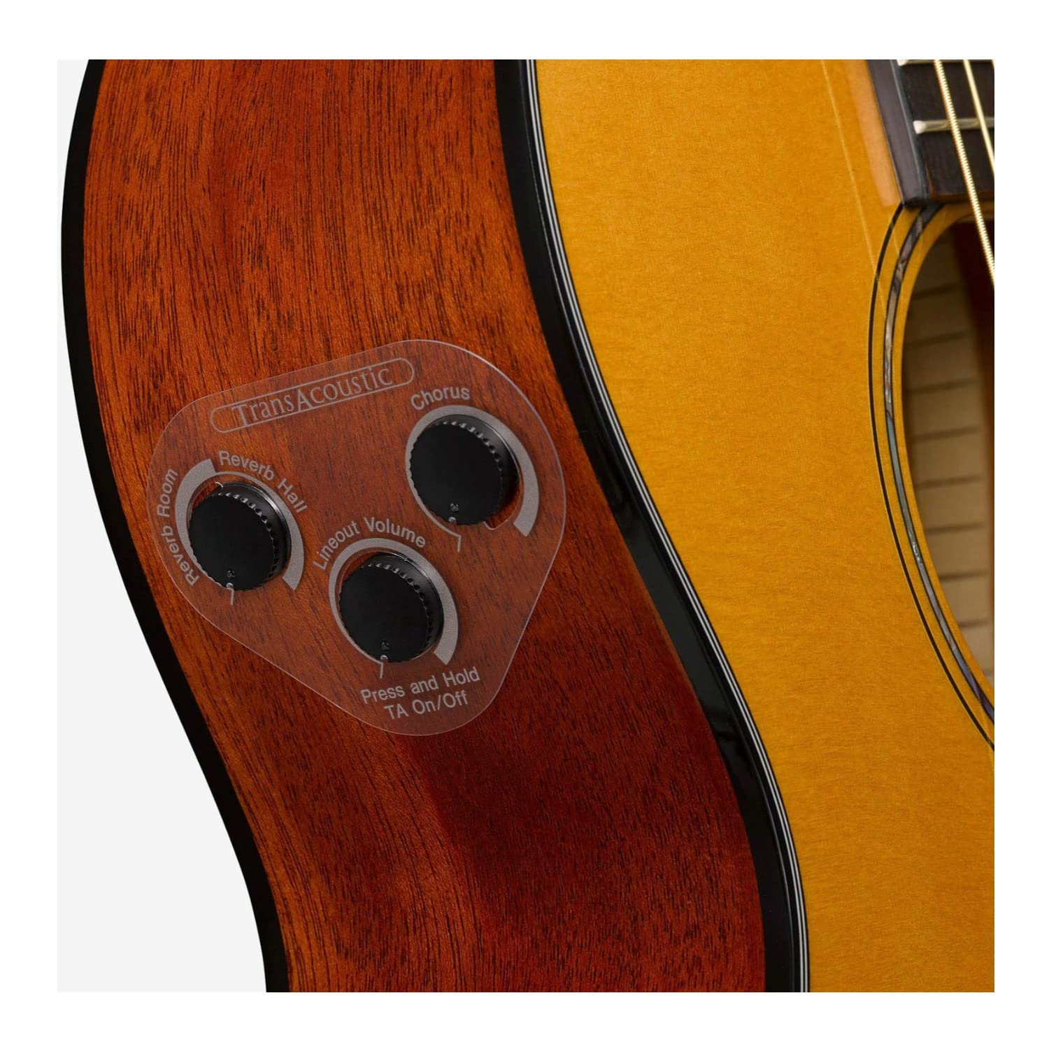 Yamaha Csf-Ta Parlor Transacoustic Guitar With Chorus And Reverb - Gig Bag Included