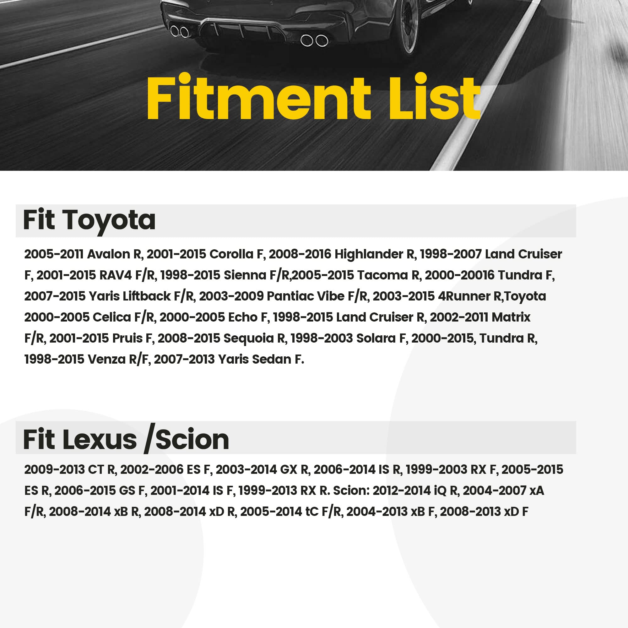 Red Wolf Door Speaker Adapter Spacer Ring 6.5/6.75 Inch Replacement For Toyota 1998 2015, Lexus 1999 2015, Scion 2004 2014 Aftermarket Speaker Adapter Bracket Mount 1 Pair