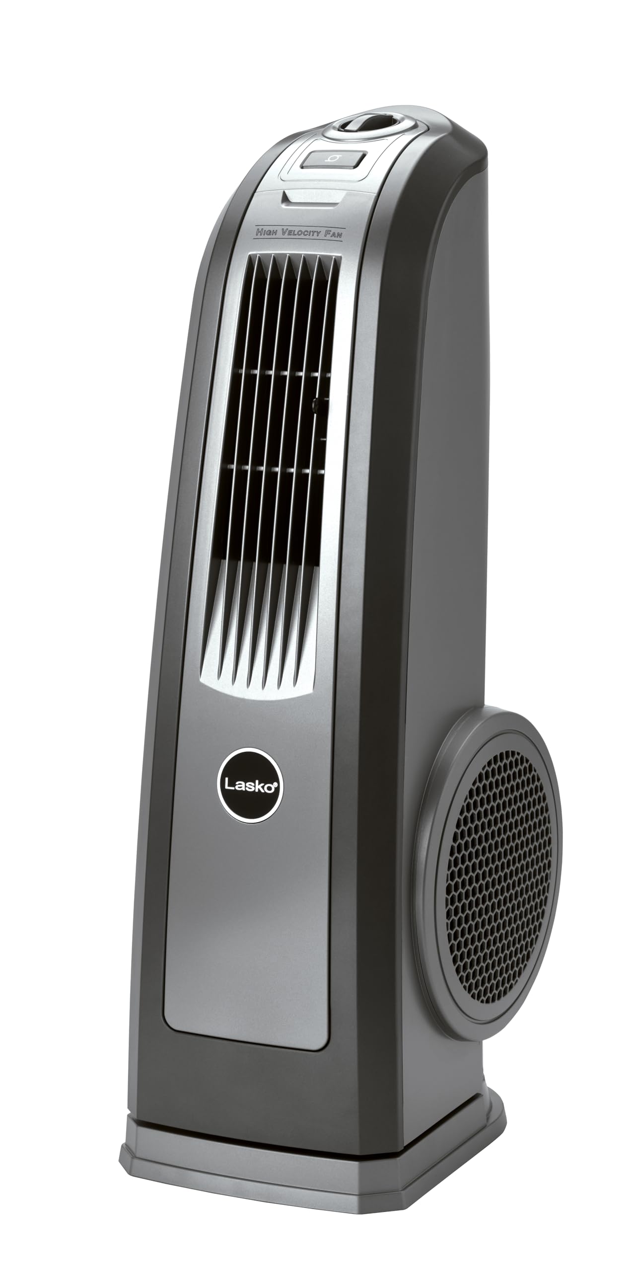 Lasko Oscillating High Velocity Fan, 3 Speeds, Handle, for bedroom, living room and home, 30, Gray, 4924