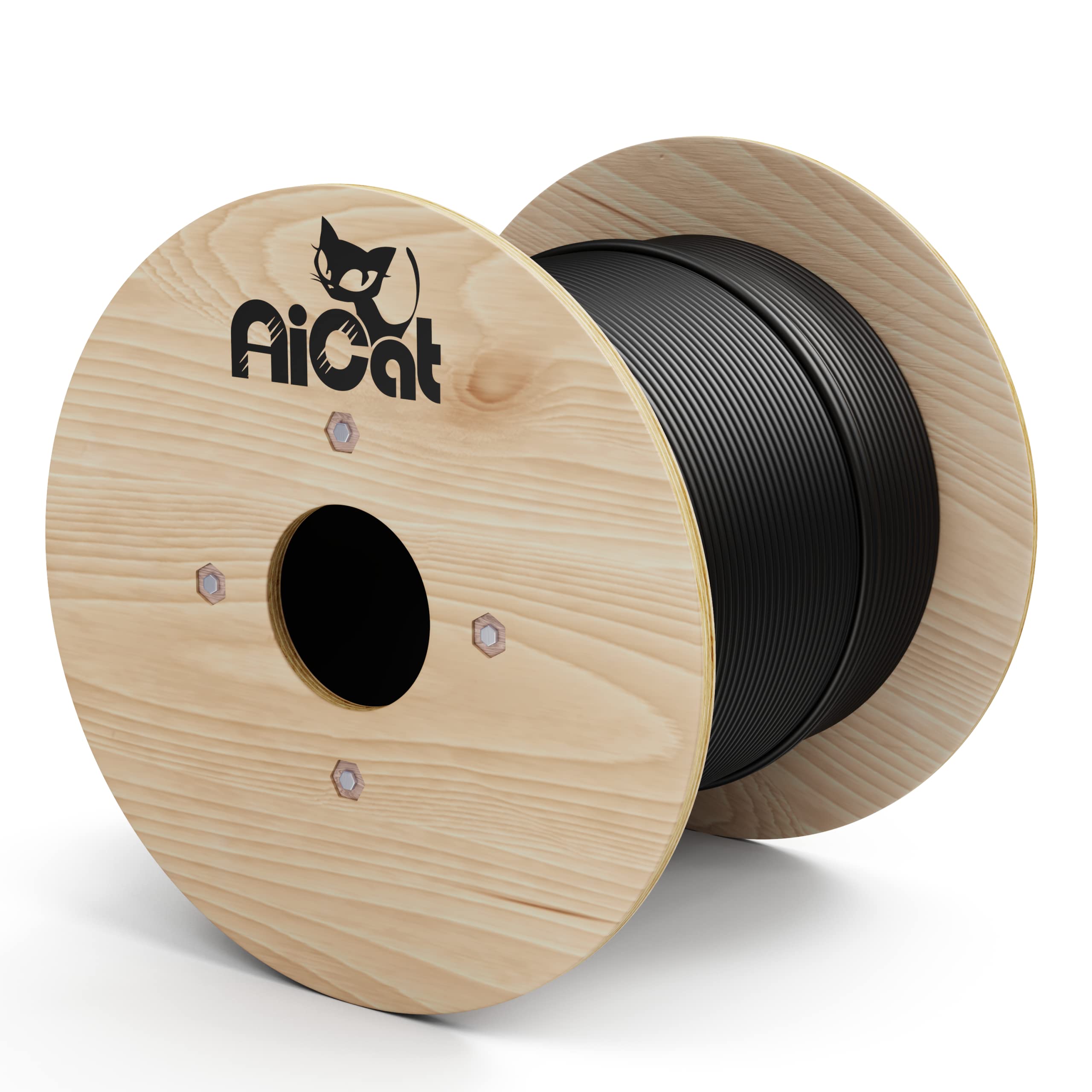 Aicat Cat5E Outdoor Ethernet Cable Direct Burial Unshielded Riser Cmx Rated 500Ft, Uv Resistant 24Awg Solid Bare Copper, 350Mhz,