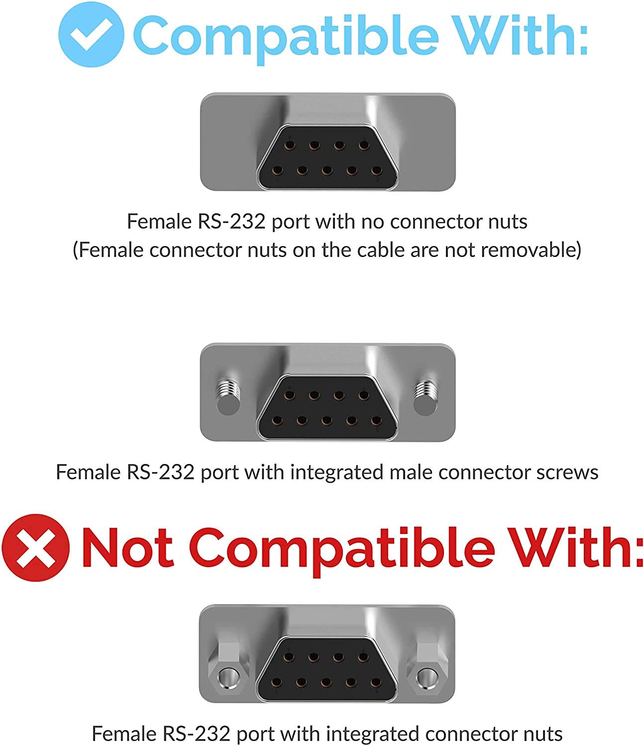 Sabrent Usb 2.0 To Serial (9 Pin) Db 9 Rs 232 Converter Cable, Prolific Chipset, Hexnuts, [Windows 10/8.1/8/7/Vista/Xp, Mac Os X