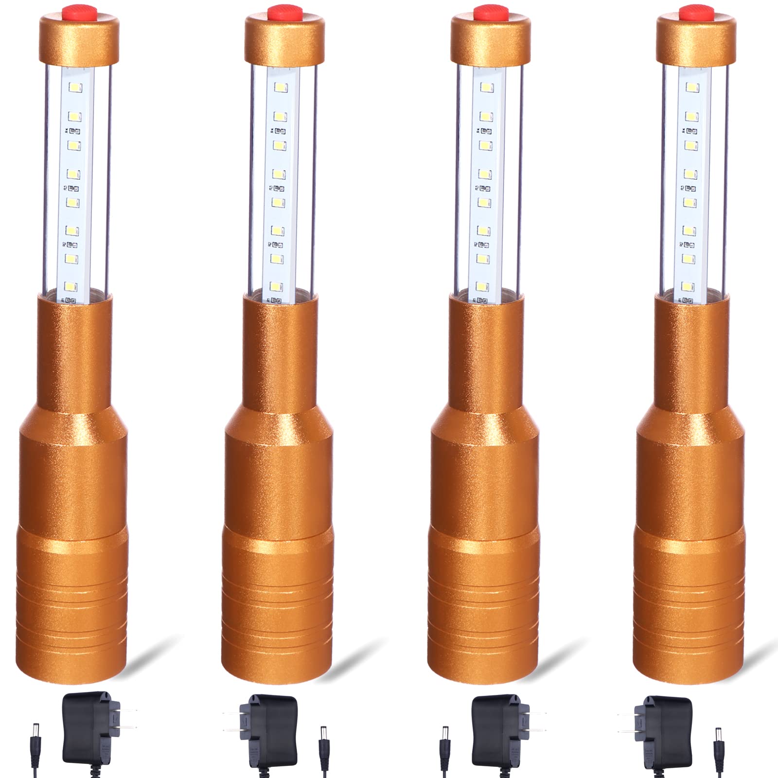 4 Pieces LED Strobe Baton Bottle Service Sparklers Bottle Service Light Bottle Handheld Light for Nightclubs Weddings Parties Ac