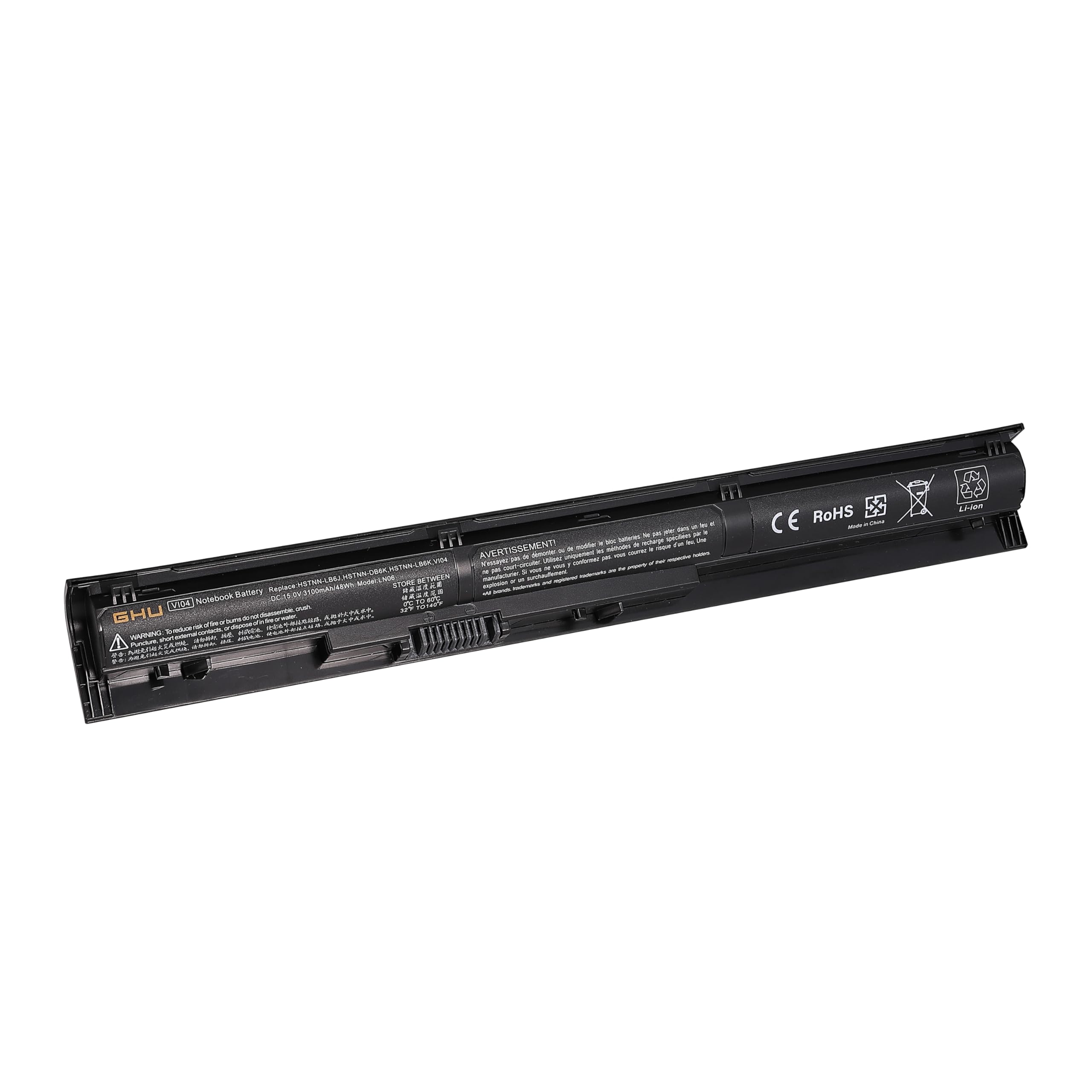 Ghu New Battery 48Wh Vi04 756743 001 756745 001 756479 421 Compatible With Hp Envy 14 V 15 K Hp Probook 440 G2 445 G2 450 G2 455