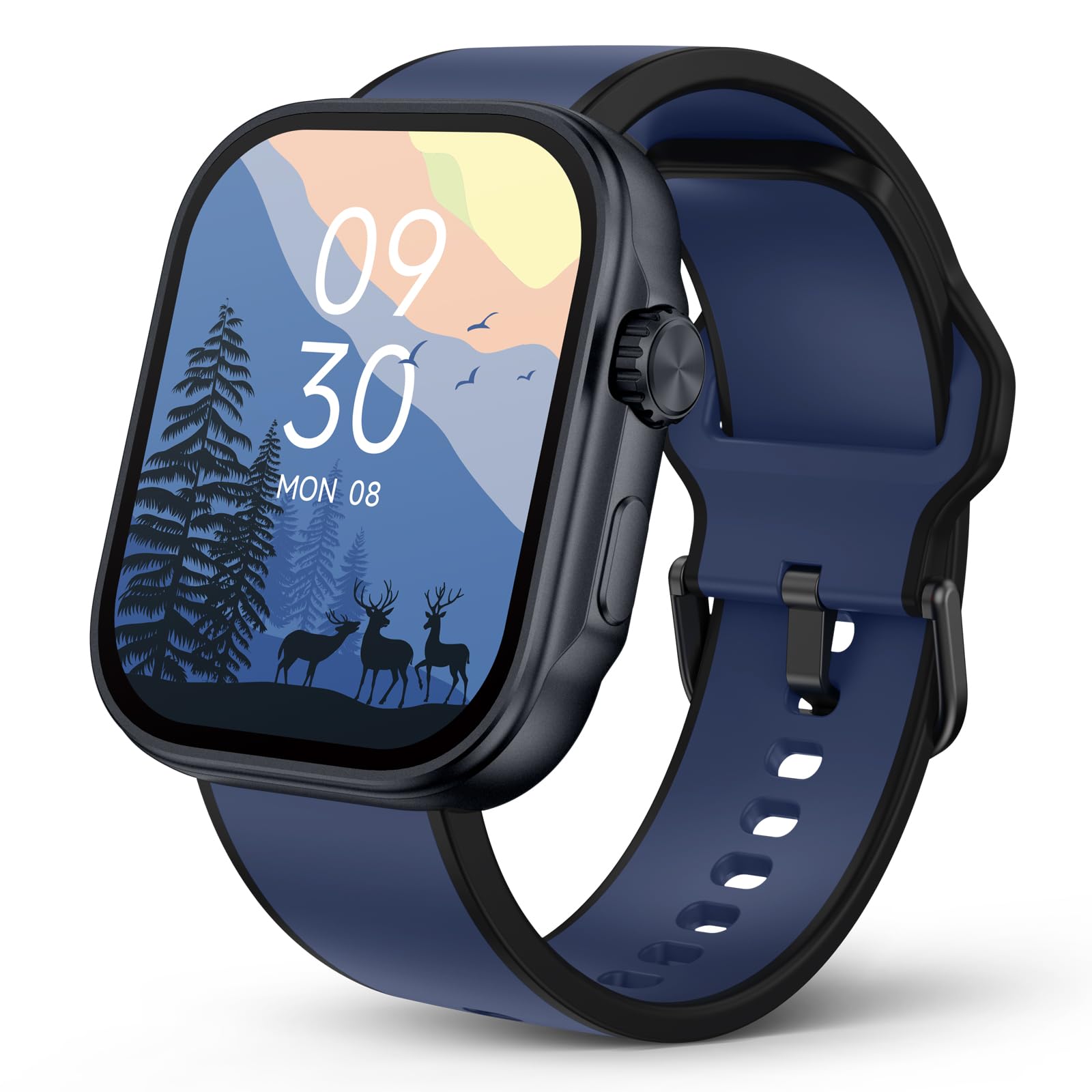 Smart Watch, Ai Running Plan, Ppg Blood Pressure Monitor, 3Atm Waterproof Fitness Tracker, 1.99 '' Amoled Display, Heart Rate Bl