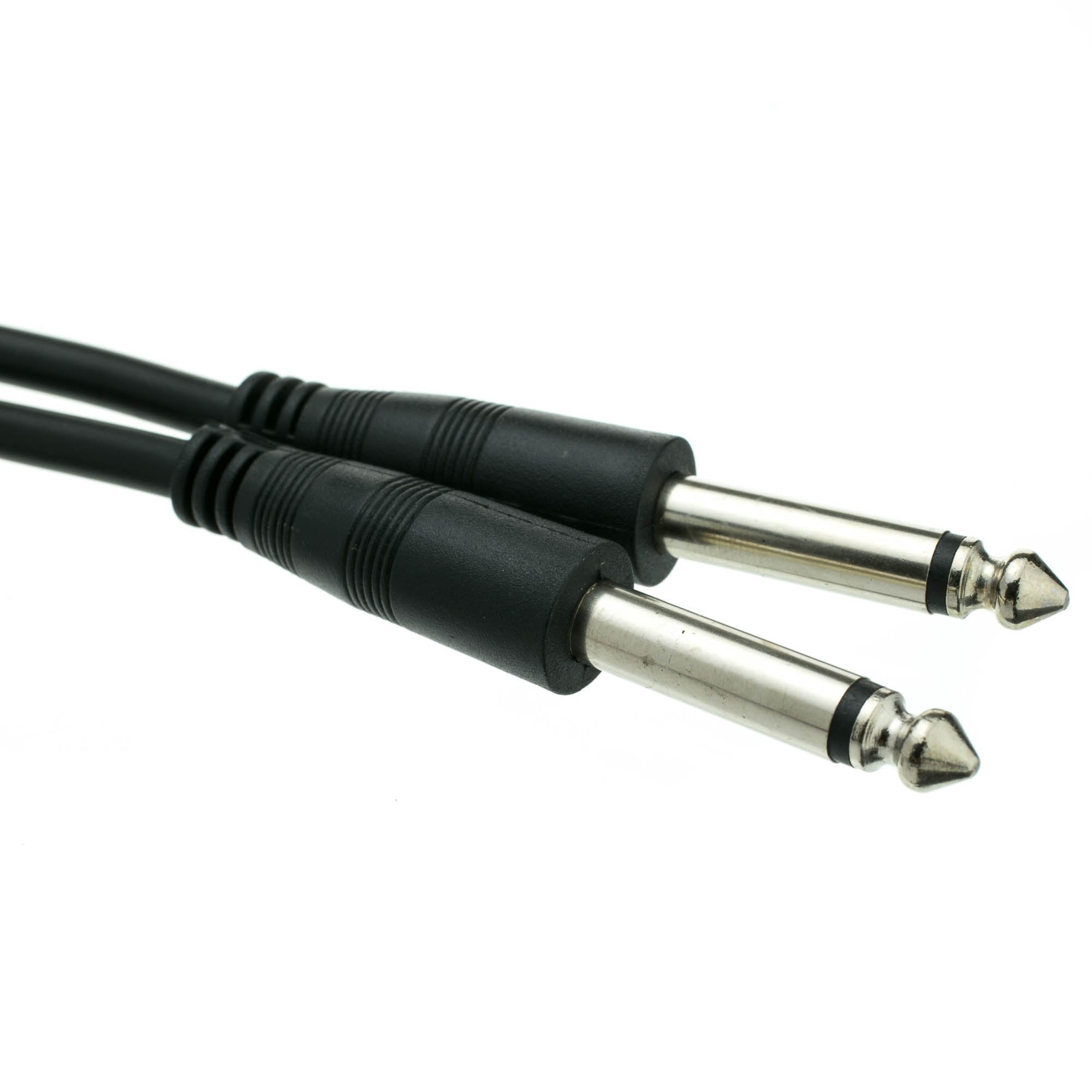 CableWholesale 1/4 Inch Mono Patch Cable, 50 feet 1/4 Mono Male to 1/4 Mono Male Cord for Electric Instruments (Guitar, Keyboa