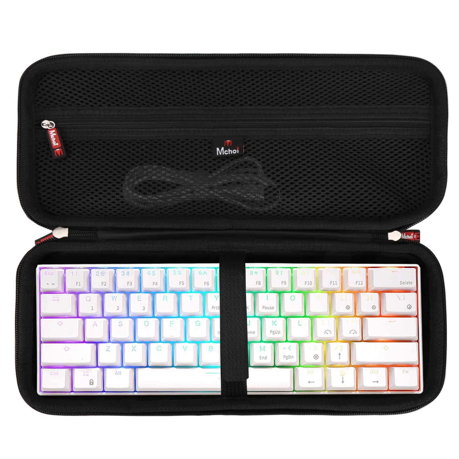 Mchoi Mechanical Keyboard Case Suitable For 60% 65% Wired/Wireless Bluetooth Mechanical Gaming Keyboard, Case Only