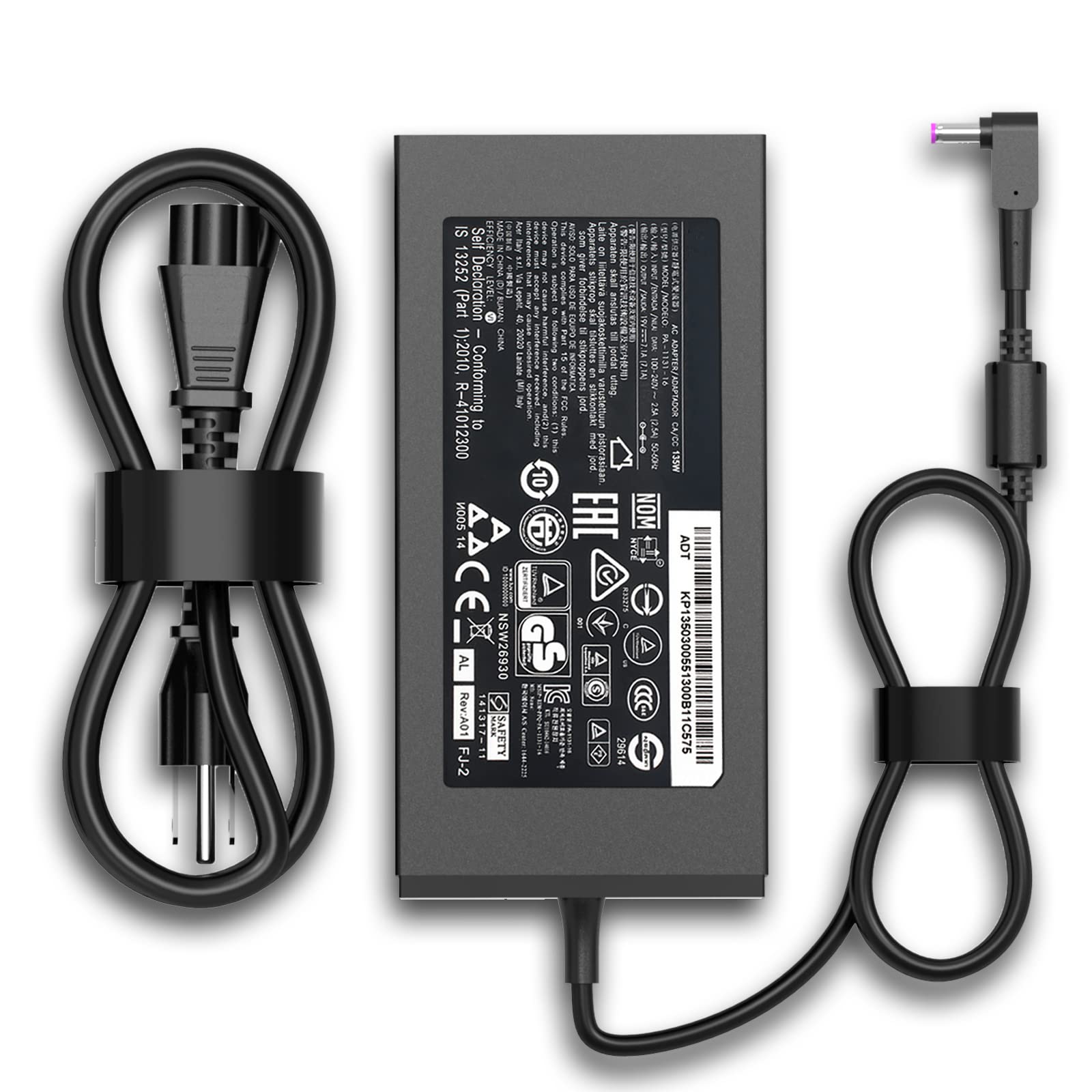 135W Ac Charger Fit For Original Acer Nitro 5 An515 57 An515 54 An515 55 An517 55 An515 53 An515 46 An515 43 An515 N18C3 N20C1 A