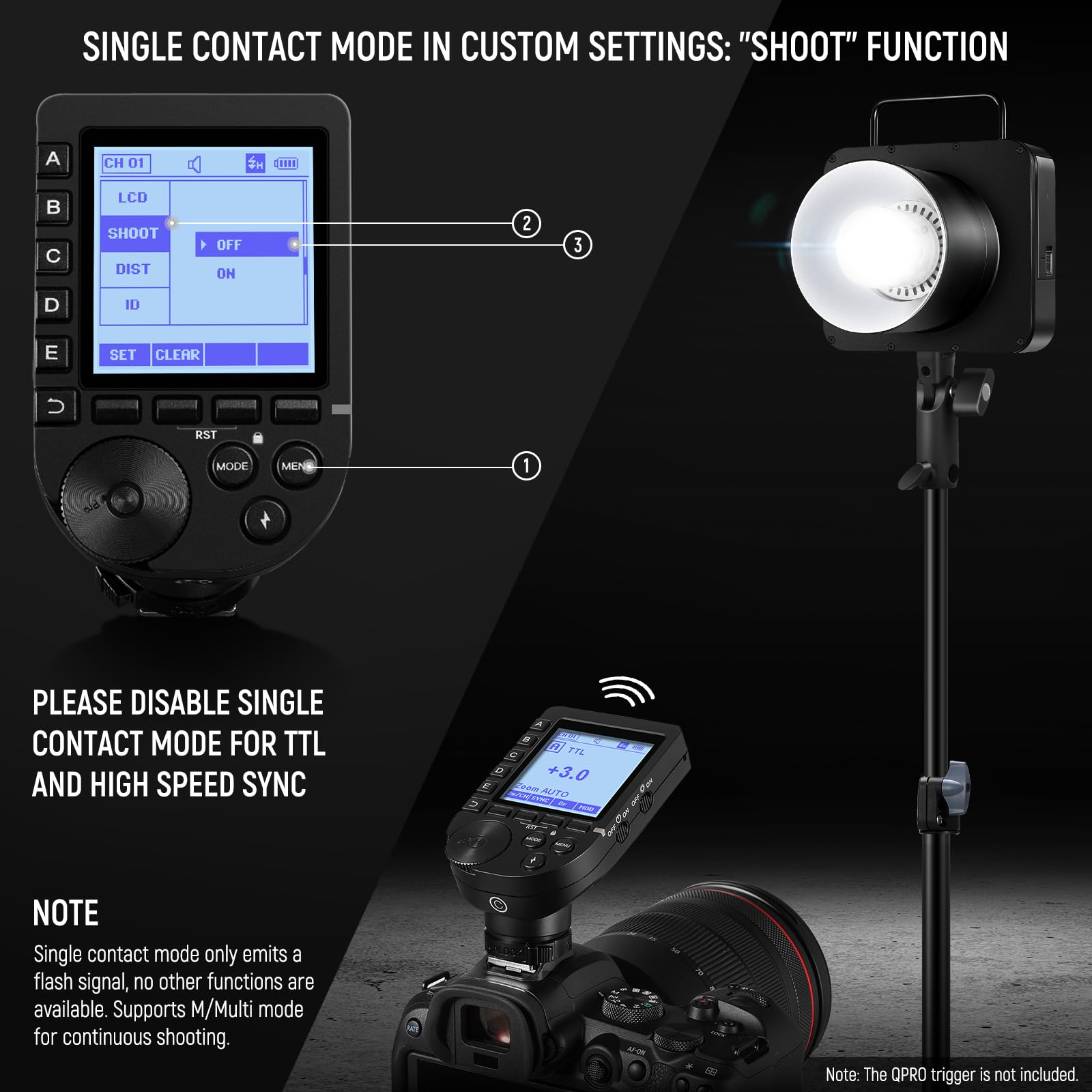 Neewer Q4 400Ws 2.4G Ttl Outdoor Studio Flash Strobe (New Look),1/8000 Hss 2800Mah Battery Powered Photography Monolight Speedli