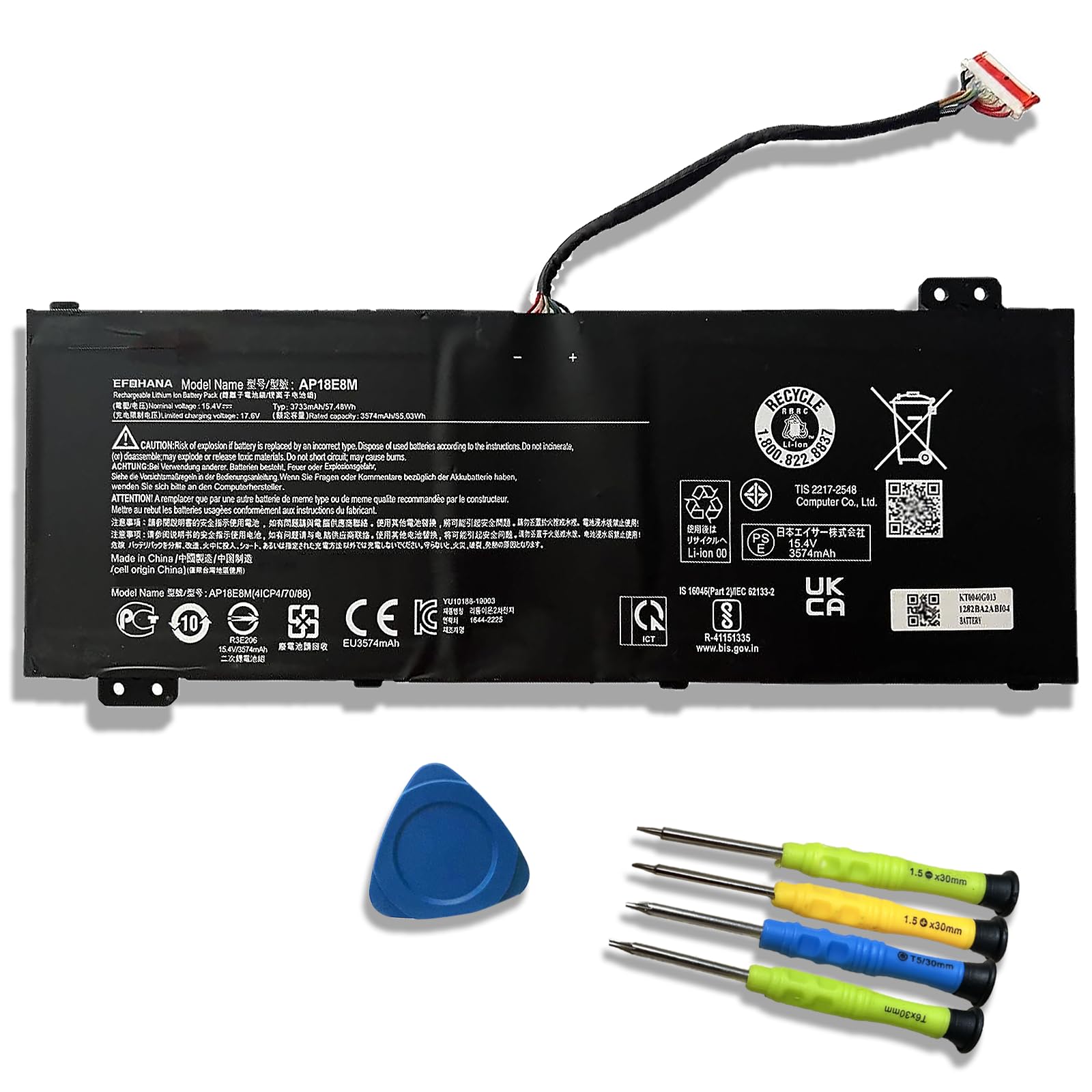 Ap18E8M Ap18E7M Battery For Acer Nitro 5 An515 44 An515 44 R99Q An515 55 An515 52 An515 43 An515 45 An517 52 Nitro 7 An715 51 As