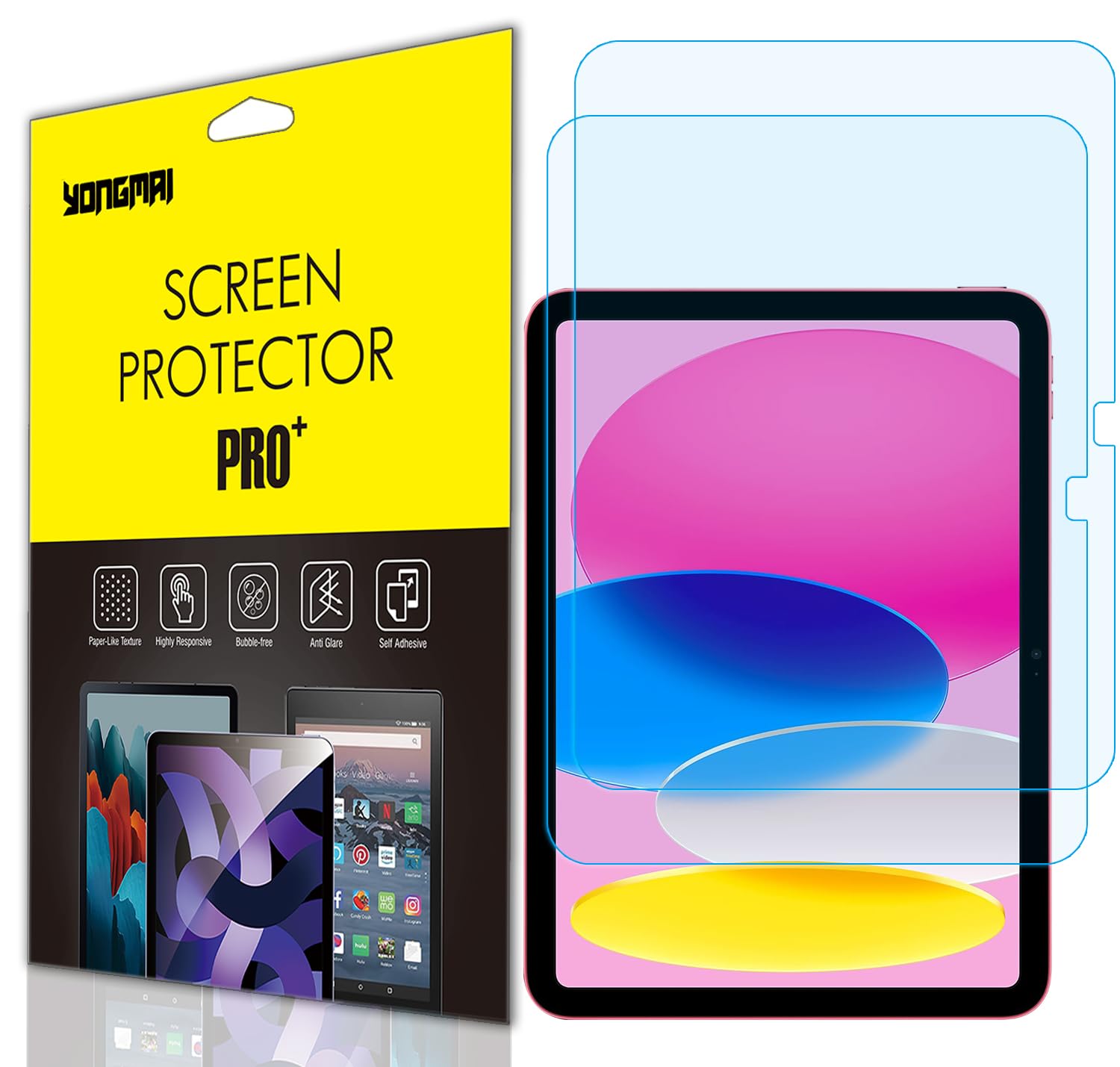 2 Pack   Blue Light Blocking Screen Protector For Ipad 10.9 Inch Tablet (2022 Released, 10Th Gen, A2696/A2757/A2777), Anti Blue