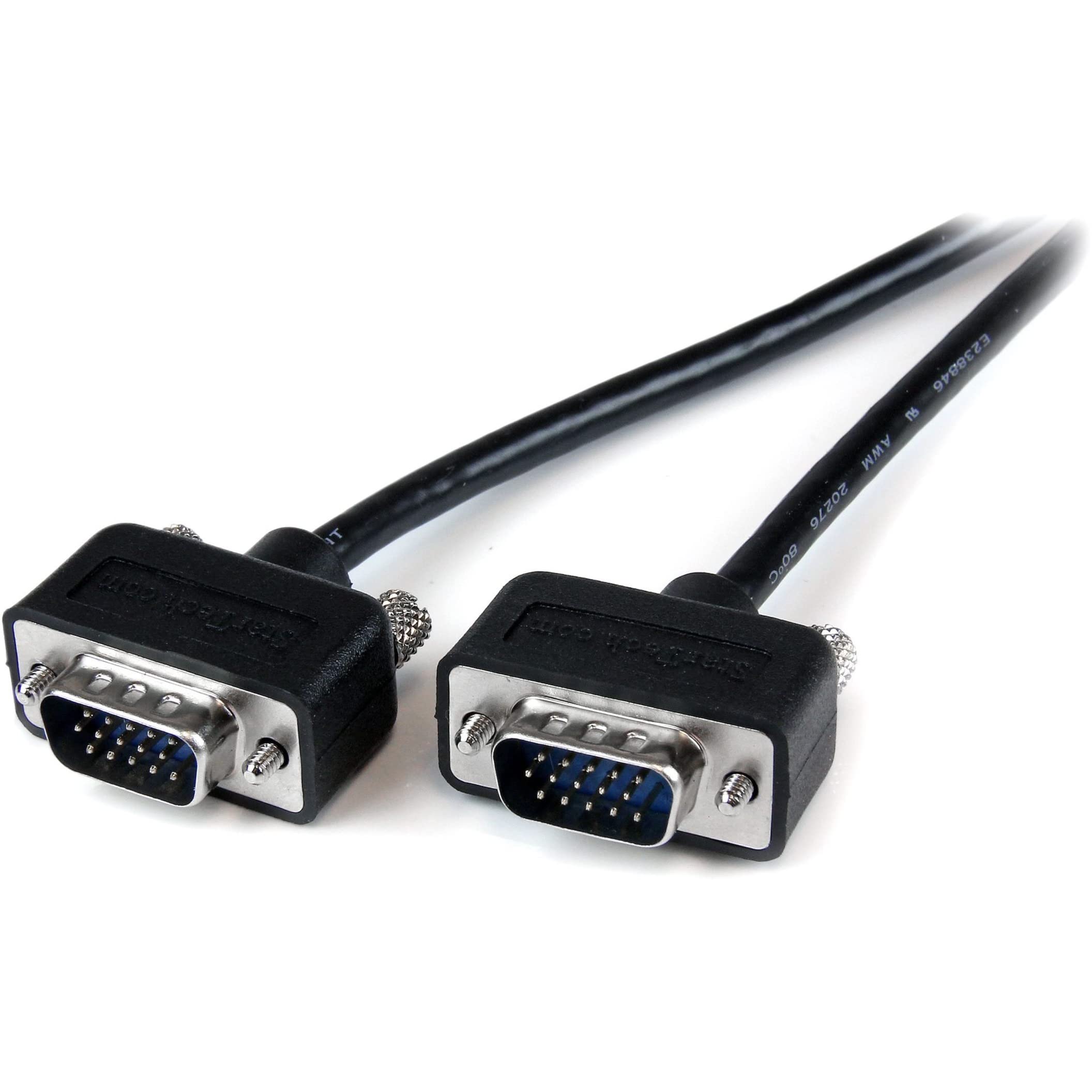 StarTech.com 10 ft. (3 m) VGA to VGA Cable - HD15 Male to HD15 Male - Coaxial High Resolution - Low Profile - VGA Monitor Cable 