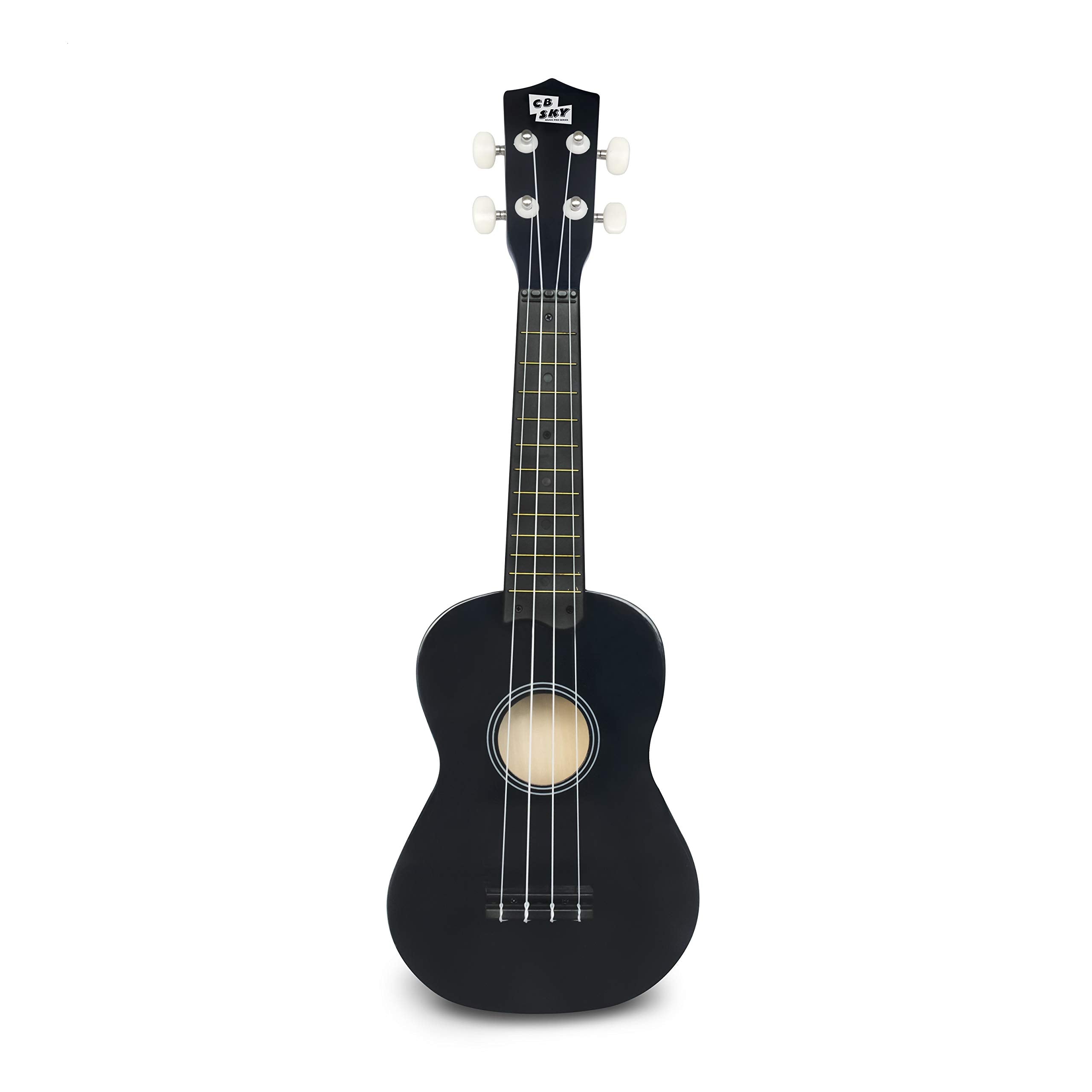 Cb Sky Soprano Ukulele 21''/53Cm For Kids, Beginners And Students (Black)