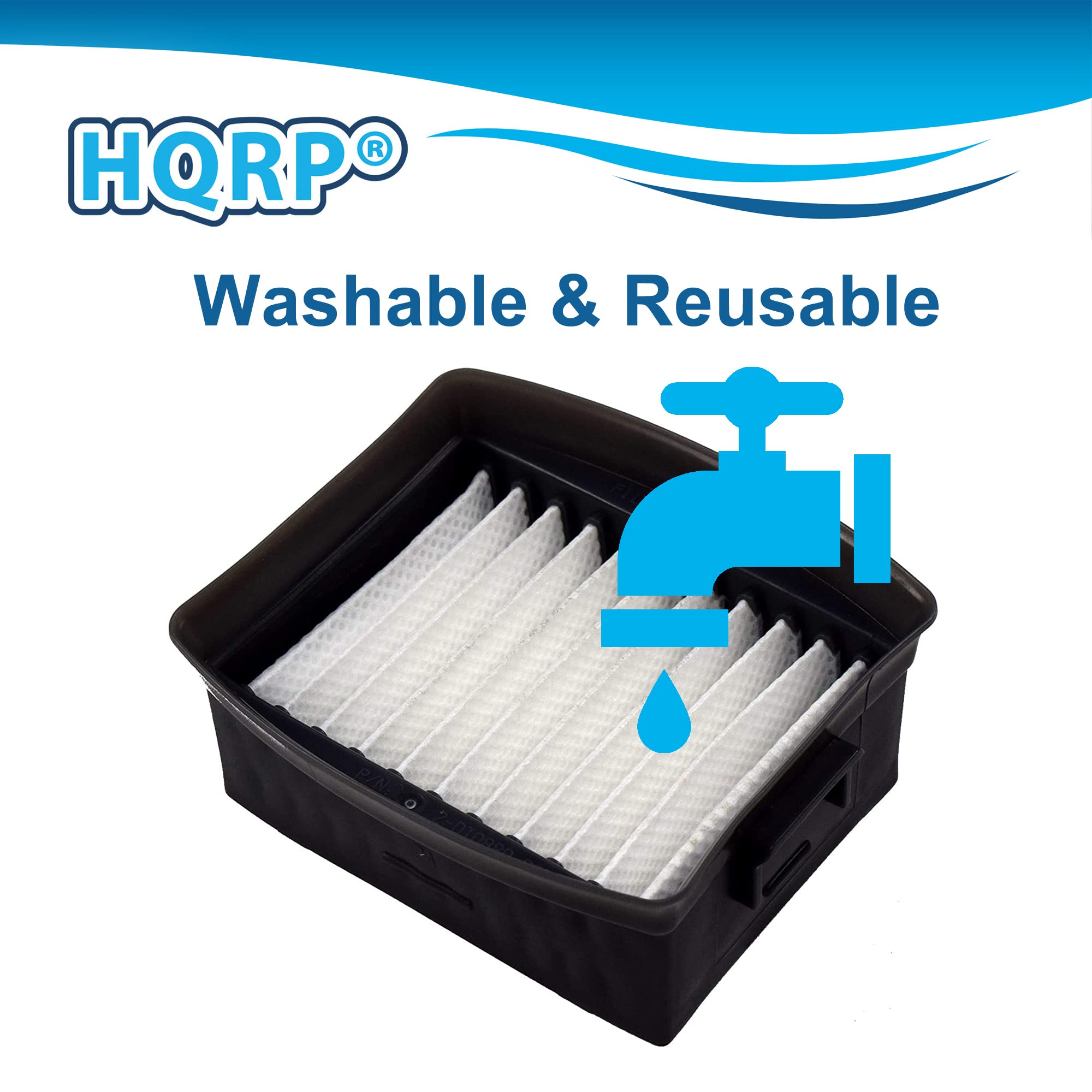 Hqrp 2 Pack Filter Replacement For Dirt Devil F39 2Dt0880000 2 Dt0880 000 Compatible With Dirt Devil Gator Bd10125, Bd10165, Bd1
