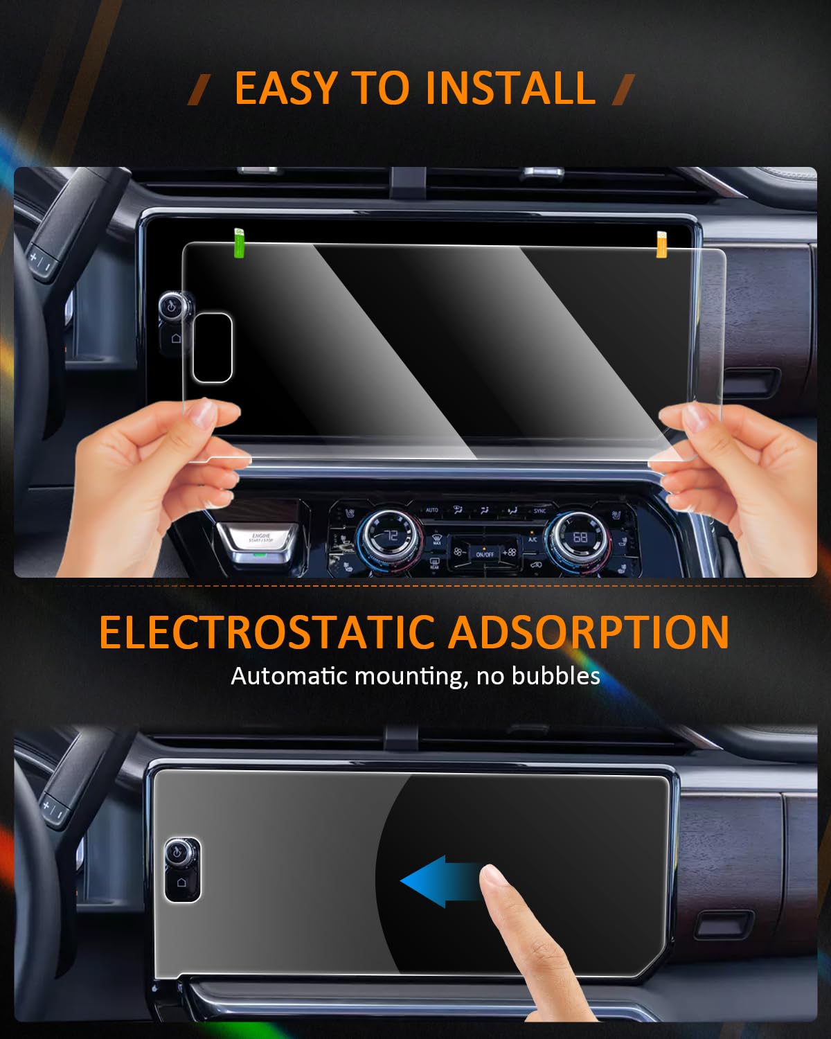 Cdefg For 2022 2023 2024 2025 Gmc Sierra 1500 Screen Protector For Silverado Sierra 1500 2500Hd 3500Hd Accessories At4 At4X Denali Ultimate 13.4' Tempered Glass