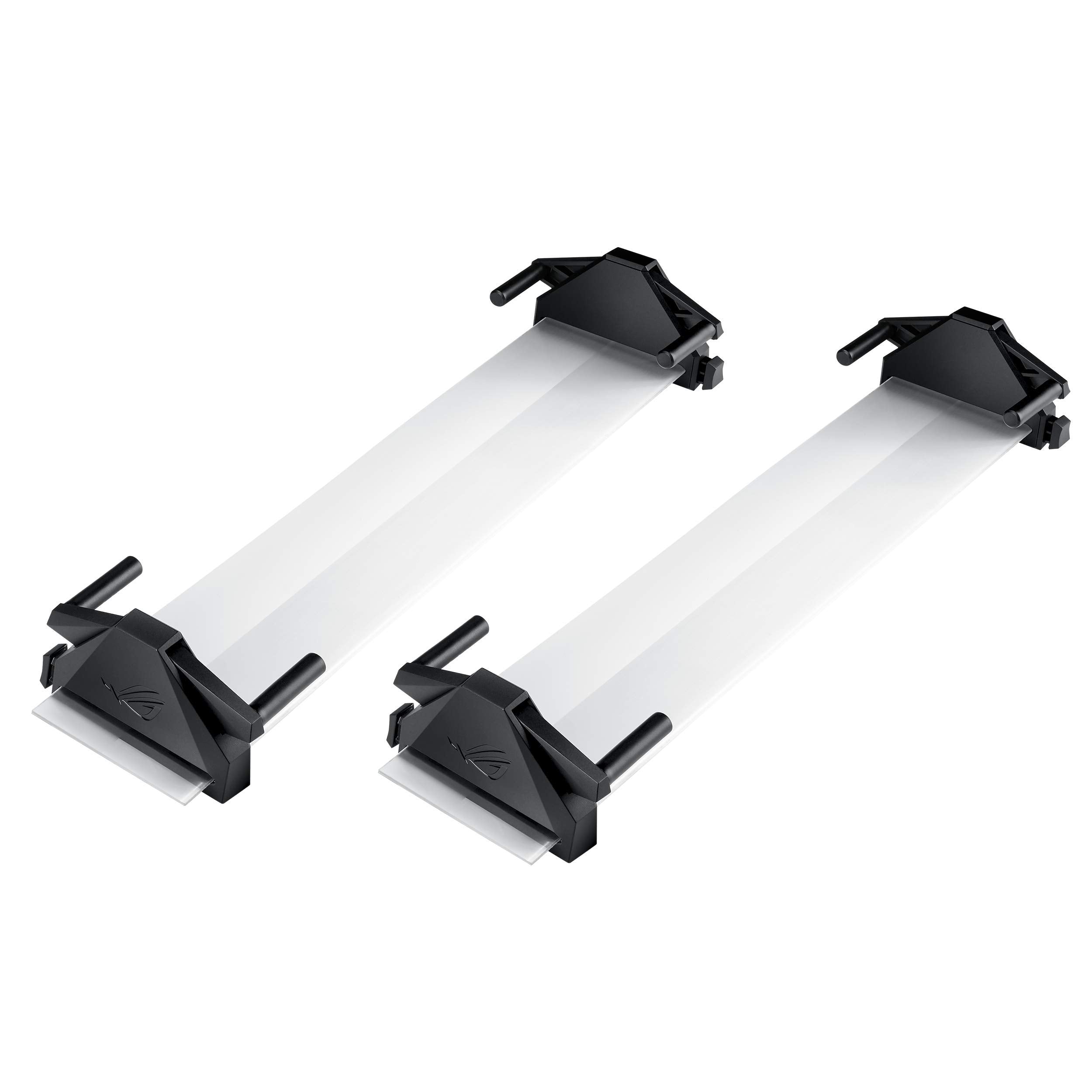 ASUS ABF01 ROG BezelFree Kit Universal MultiMonitor Setup with Optical MicroStructures Easy Assembly, Clear, (Set of 2)