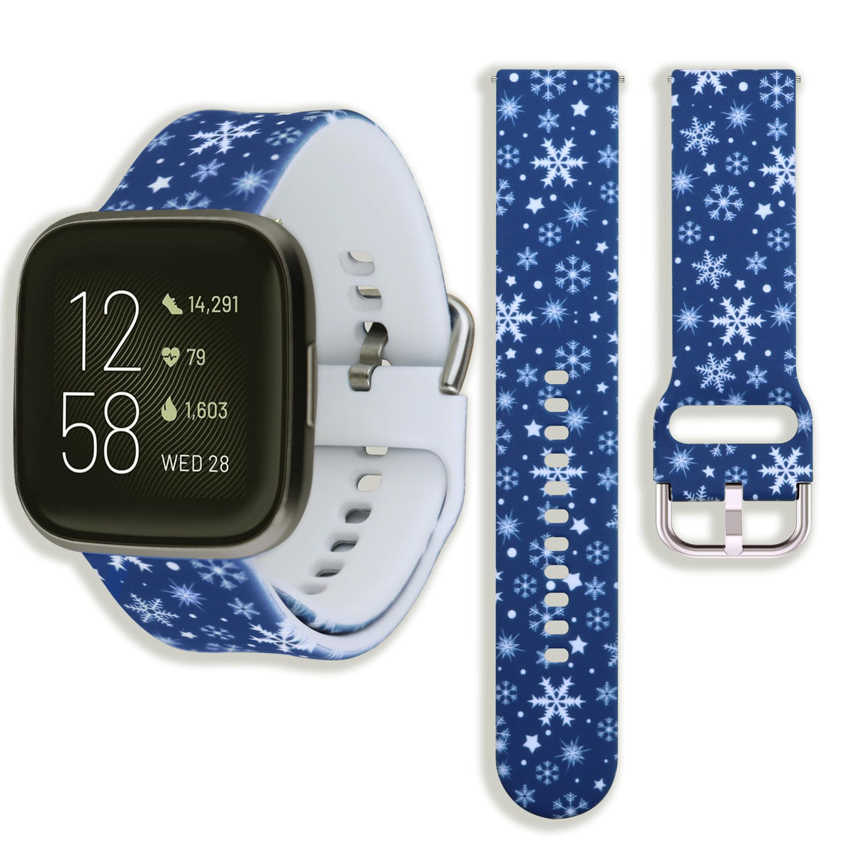 Jolook 22Mm Silicone Large Replacement Wristbands Compatible For Fitbit Versa 2/Versa/Fitbit Versa Lite And Any Traditional Or S