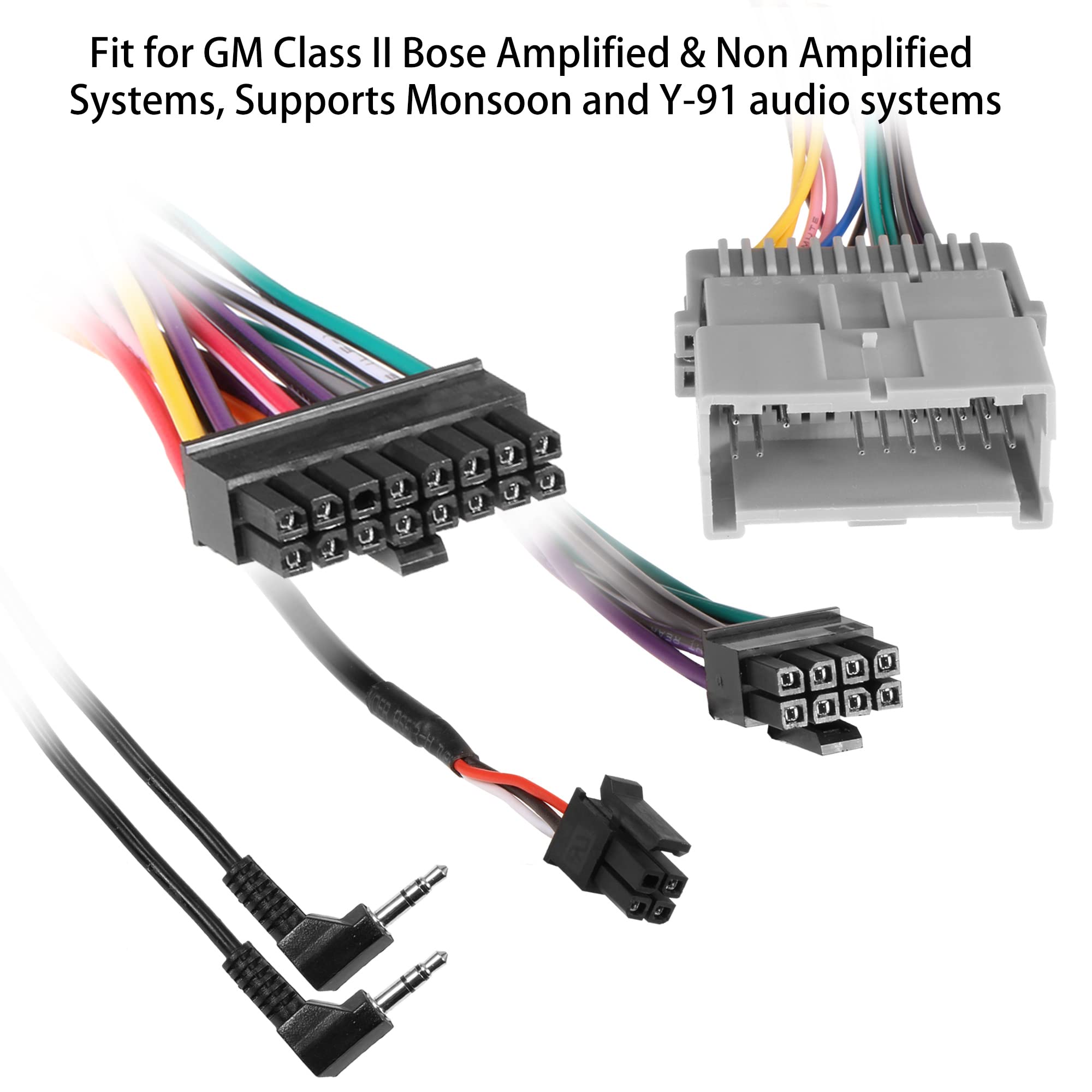 G Radio Wiring Harness Compatible With 2000 2013 Select Gm Vehicles Amplified Systems Model Car Wire Harness Install In An Aftermarket Stereo