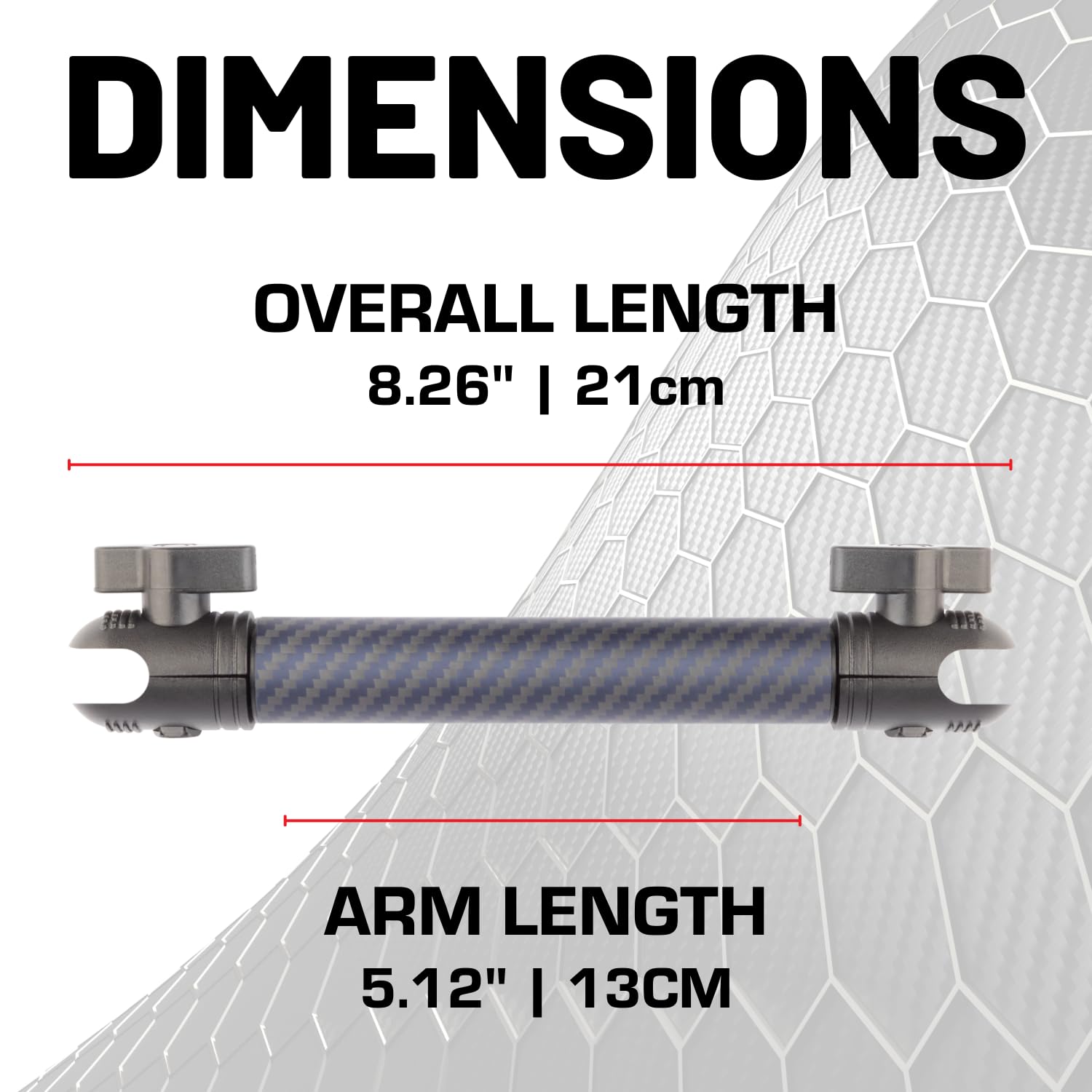 Bulletpoint Mounting Solutions Dash Mount 8.26'' Arm Compatible With Iphone And Android Smartphones - Fits 20Mm Attachment Ball