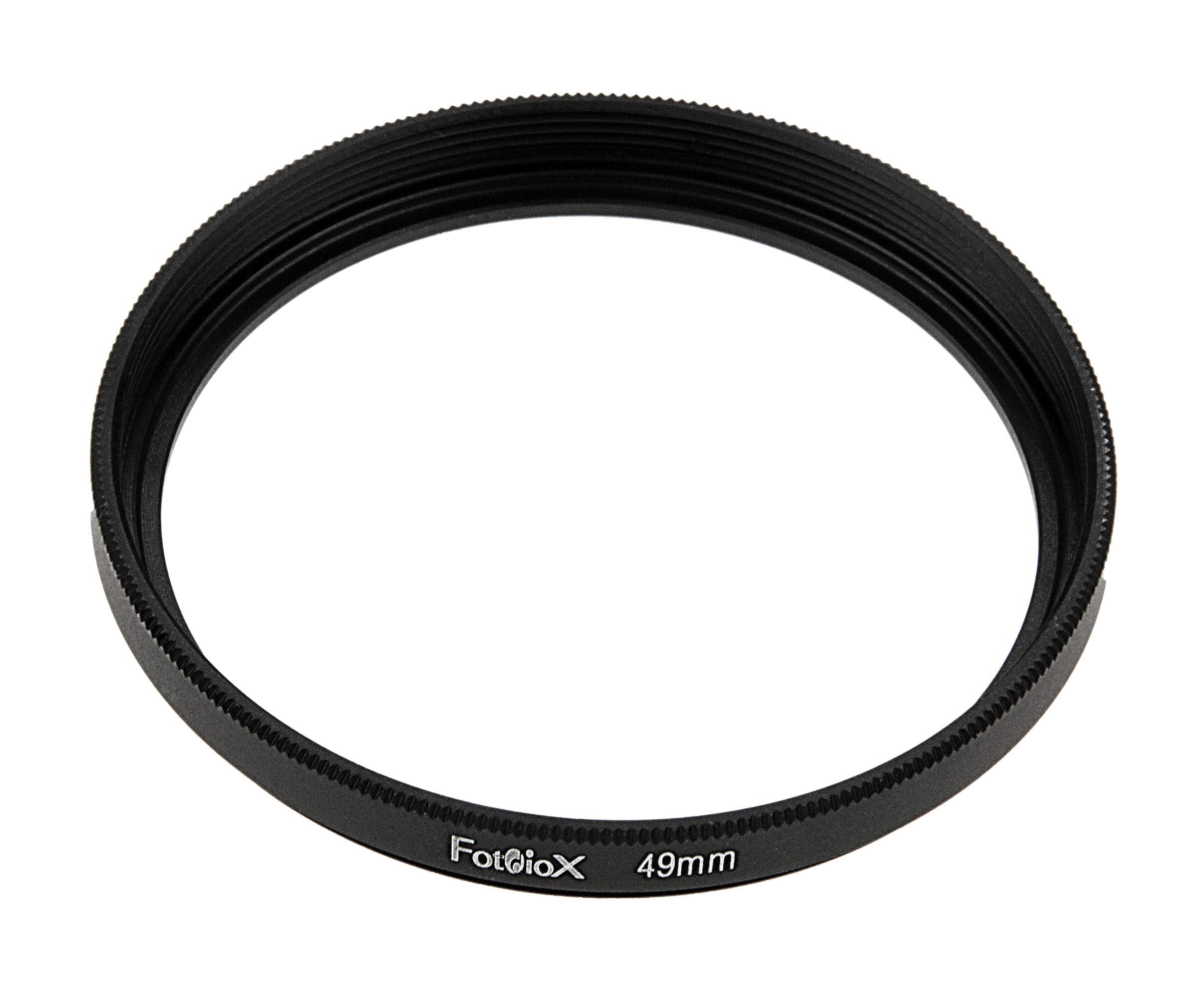 Fotodiox Metal Spacing Ring, Anodized Black 49-49Mm