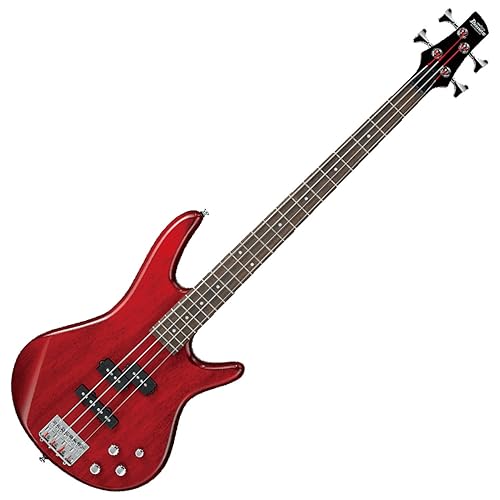 Ibanez Gsr 4 String Bass Guitar, Right Handed, Transparent Red (Gsr200Tr)