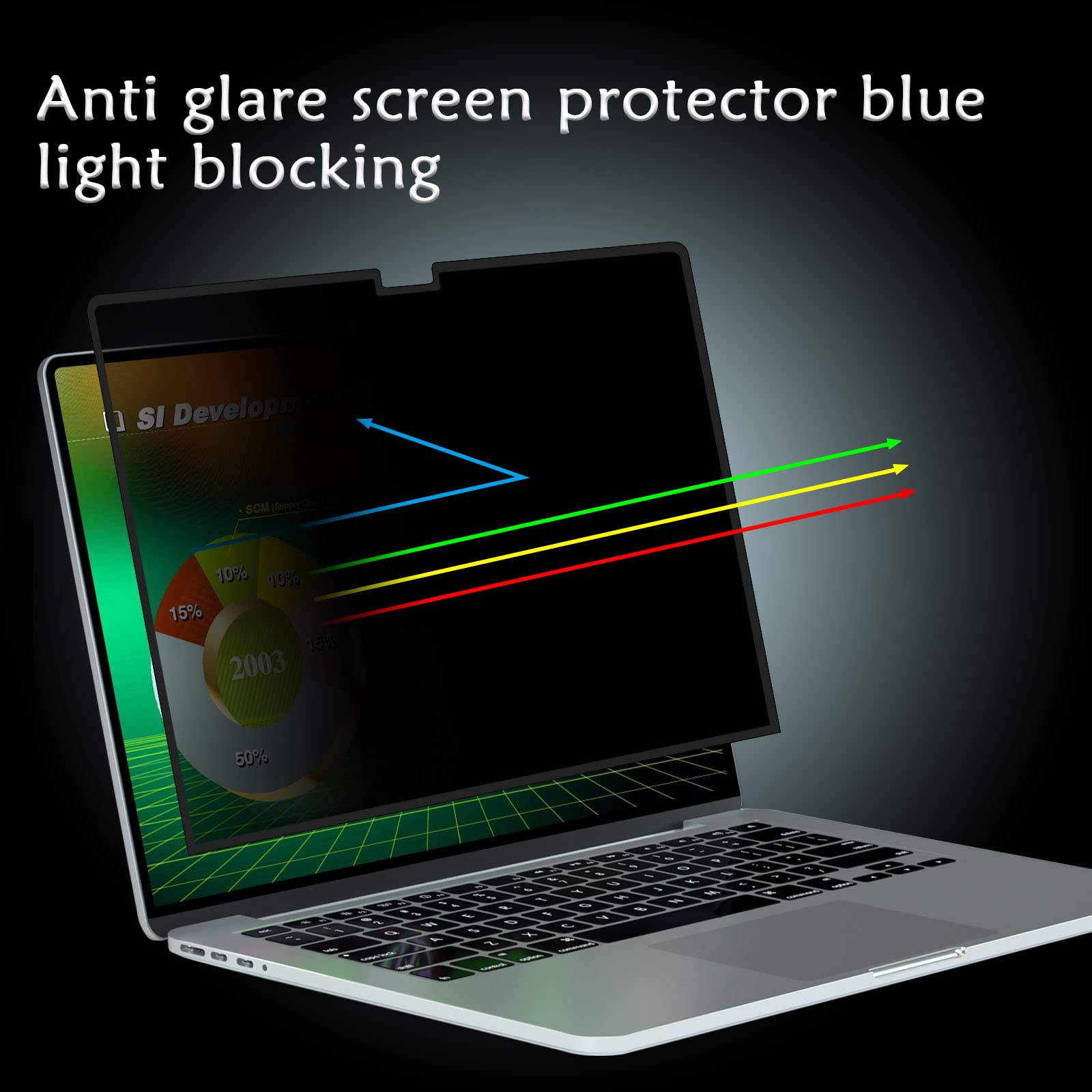 Pys Privacy Screen Macbook Pro 16 Inch, Privacy Screen Compatible With Macbook Pro 16.2 Inch (2021 2023) [M2 Pro / M2 Max / M1 P