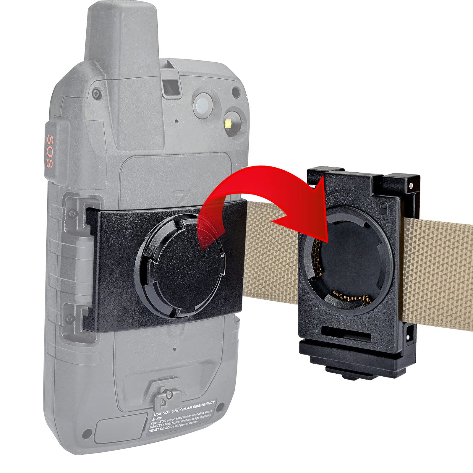 Iguerburn Belt Mount Clip For Garmin Montana 700I / 750I Handheld Gps (Not For Other Models, Not For Vehicle)